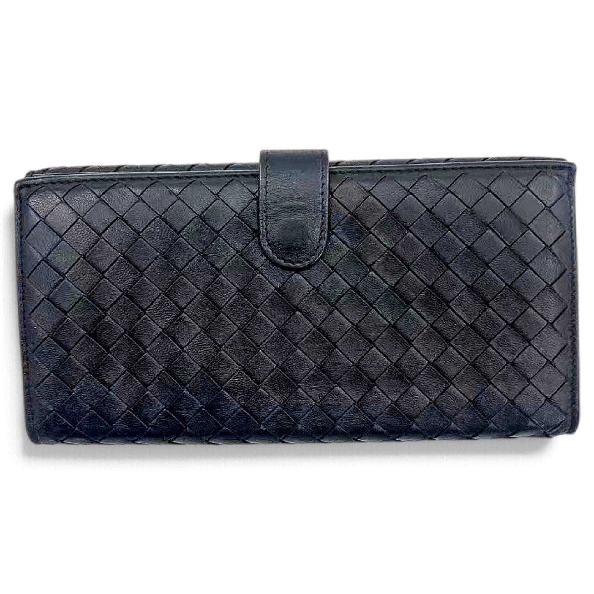 Leather clutch bag