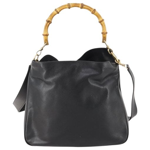 Bamboo leather handbag