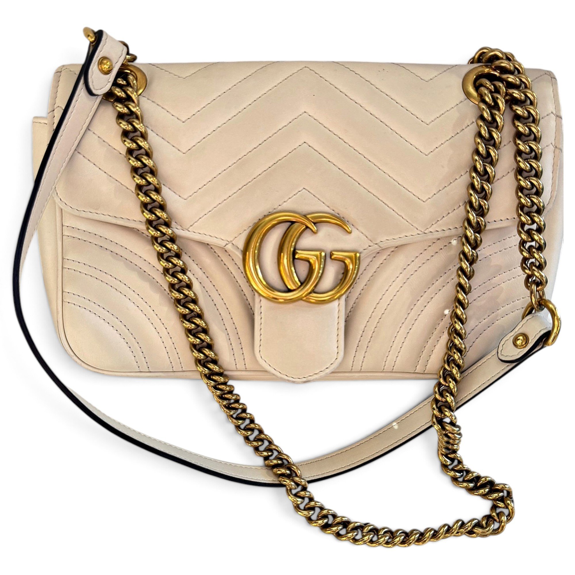 GG Marmont Flap leather crossbody bag