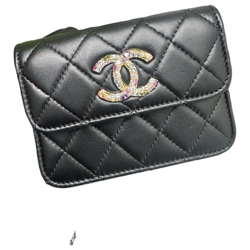 Wallet On Chain Double C leather crossbody bag