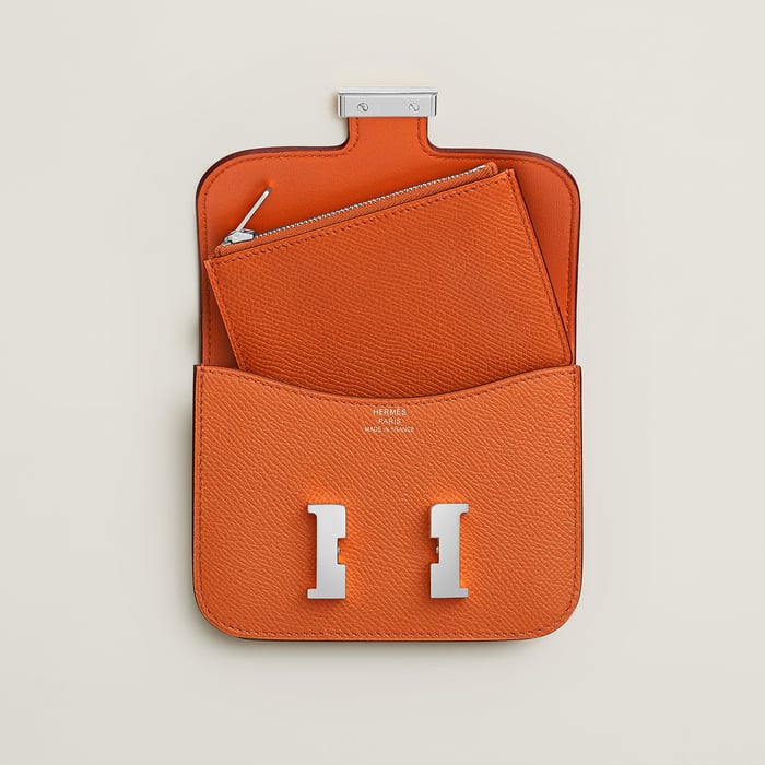 Orange Constance Slim Wallet