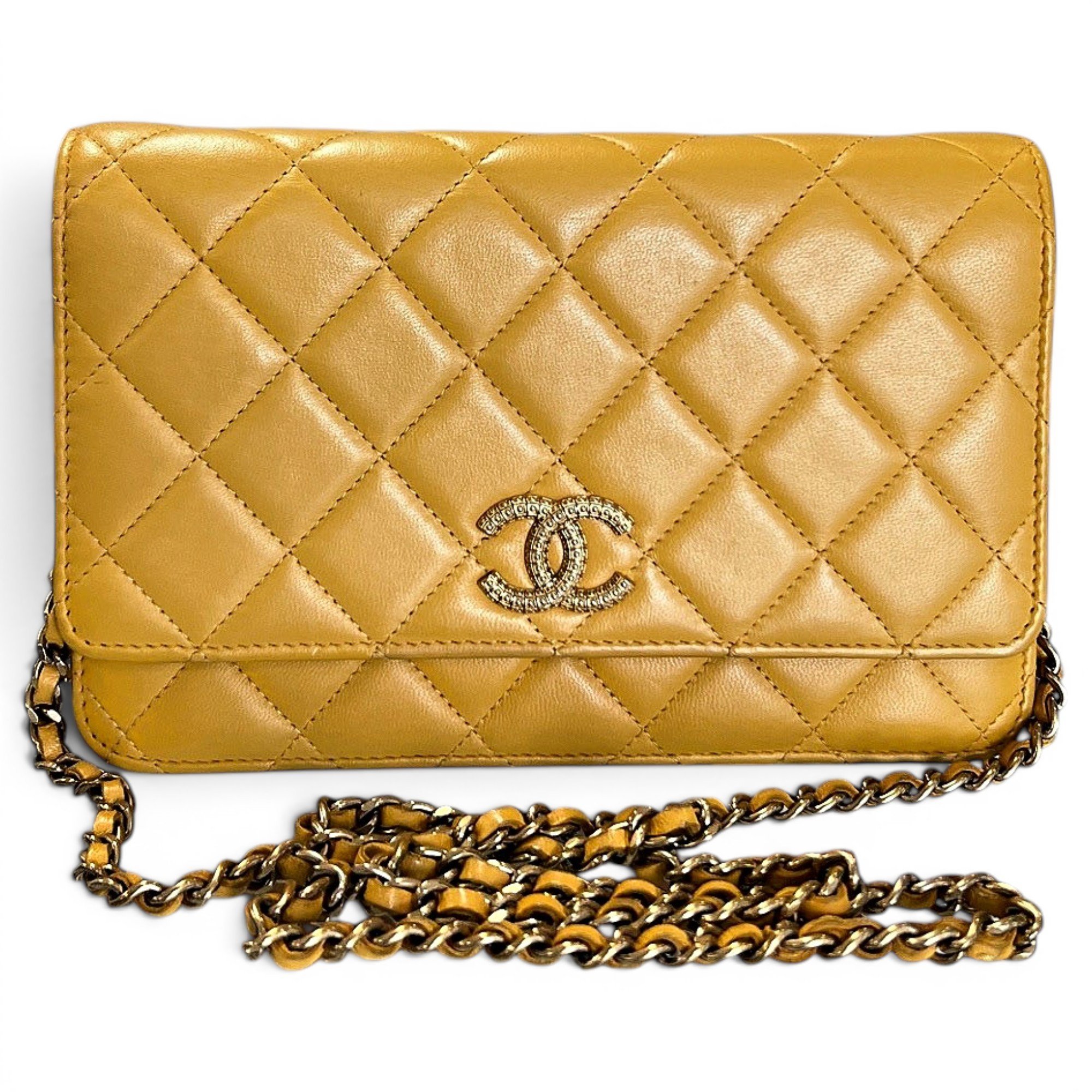 Trendy CC Wallet on Chain leather crossbody bag
