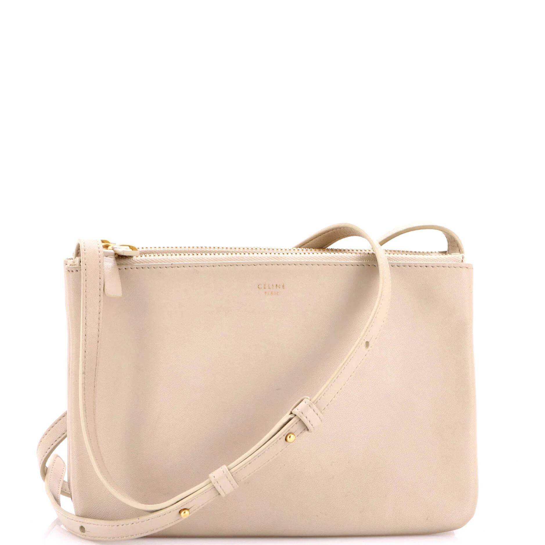 Trio leather crossbody bag