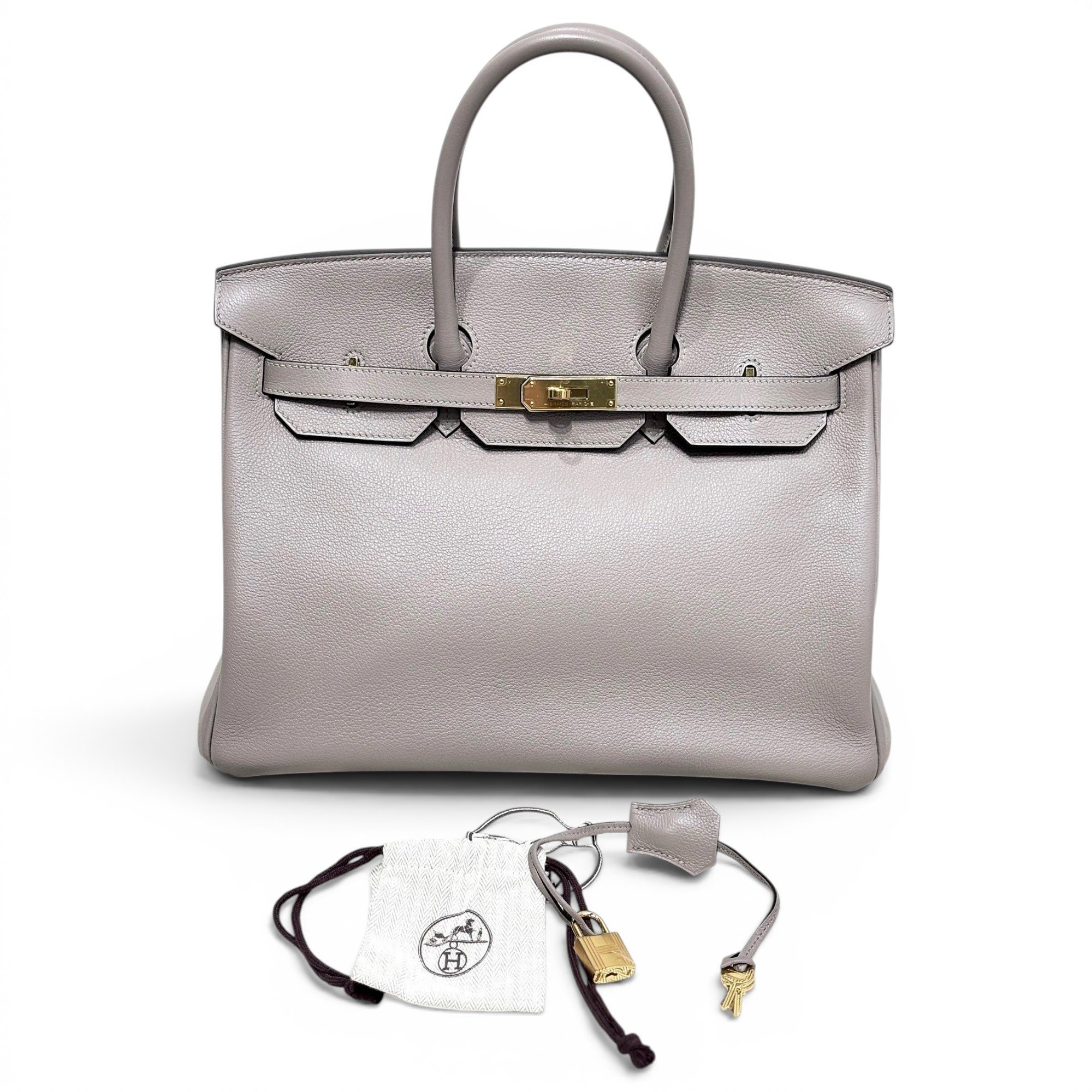 Birkin 35 leather handbag