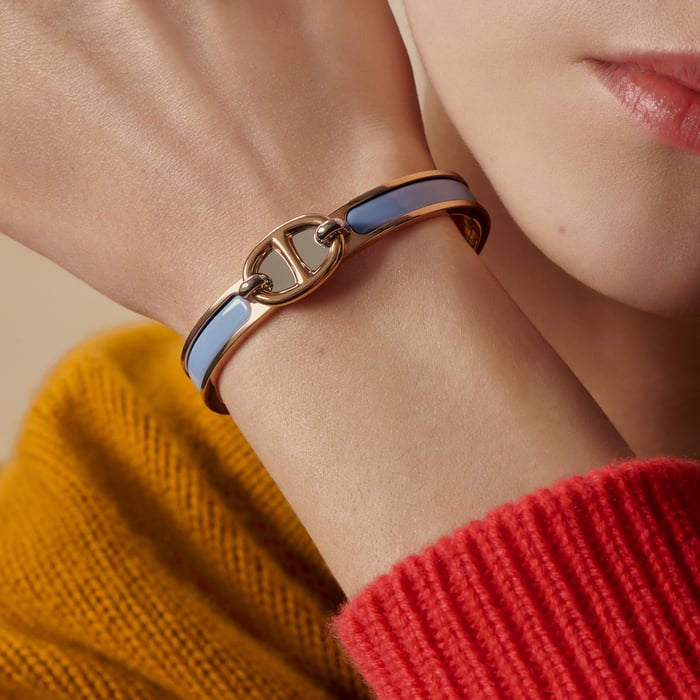 Châtaigne Mini Clic Chaine d'Ancre Bracelet
