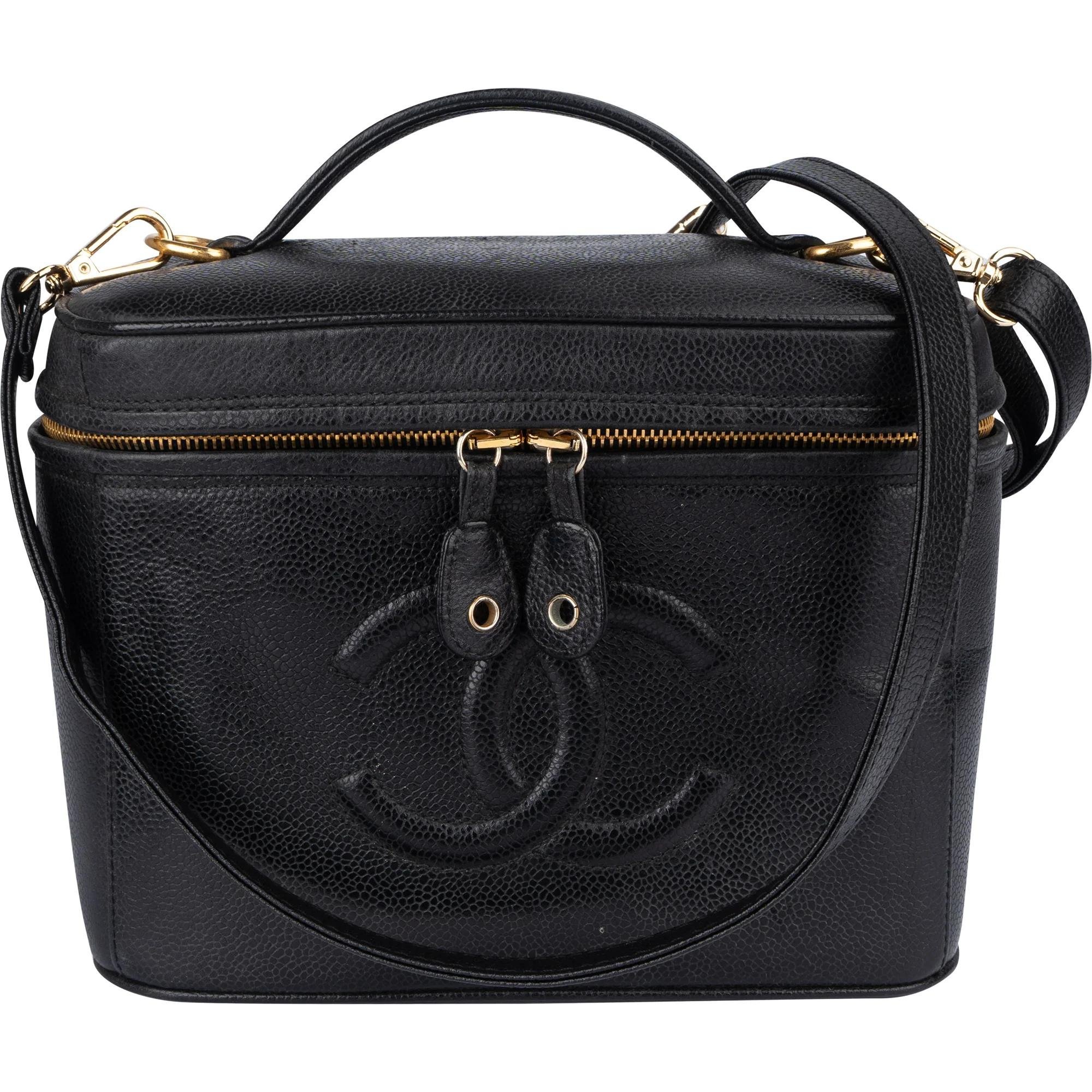 Vanity leather handbag