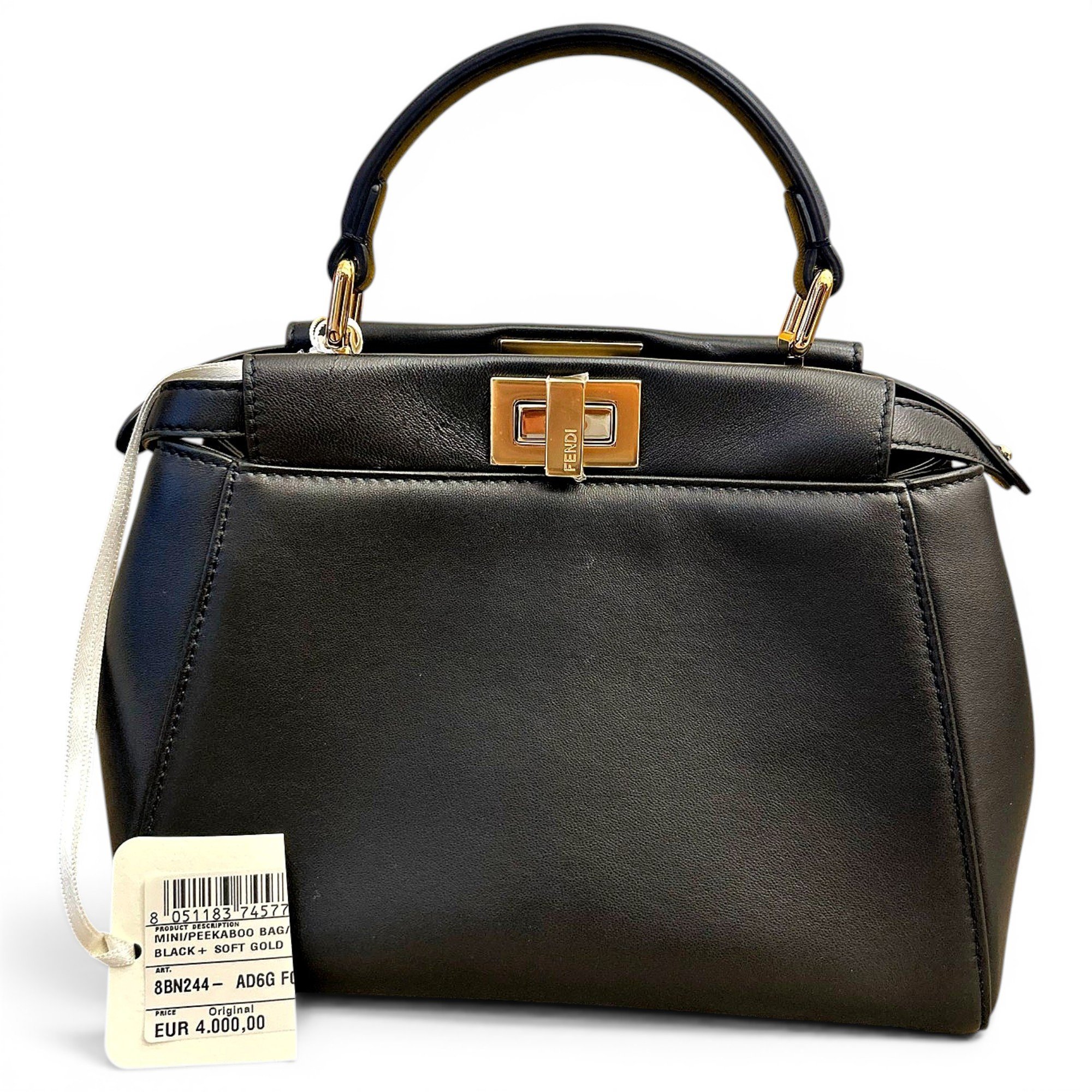 Peekaboo leather handbag