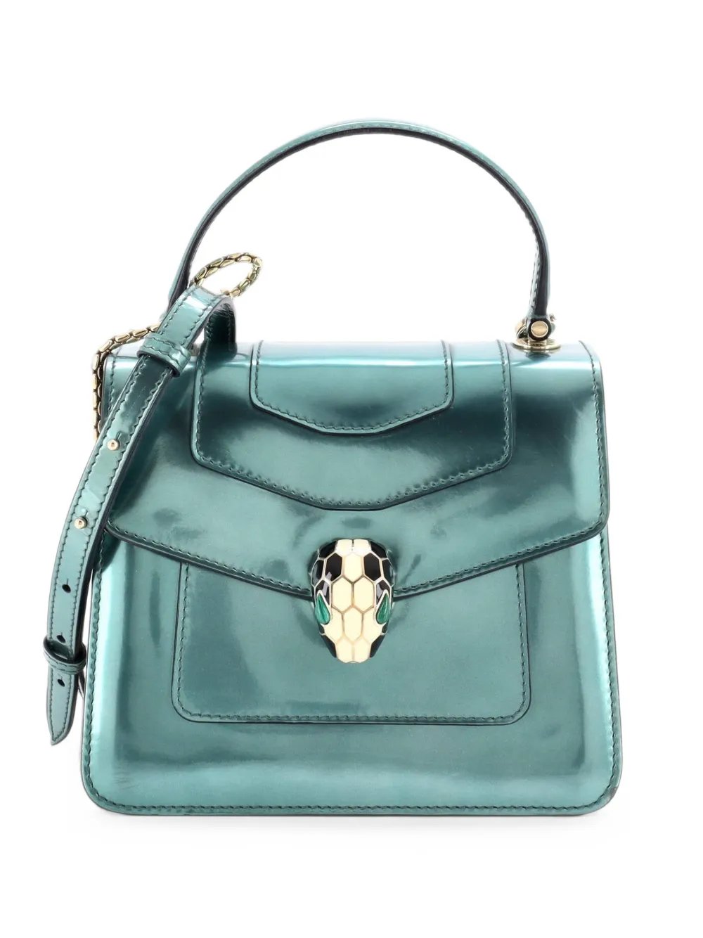 Serpenti Top Handle Bag Patent Small satchel