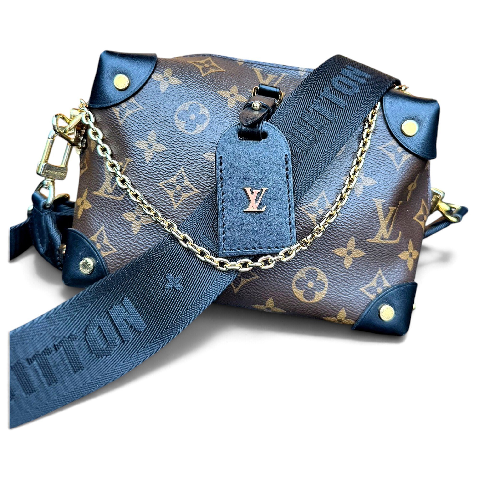 Petite Malle Souple leather crossbody bag