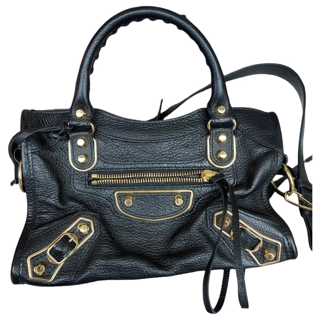 Classic Metalic leather handbag