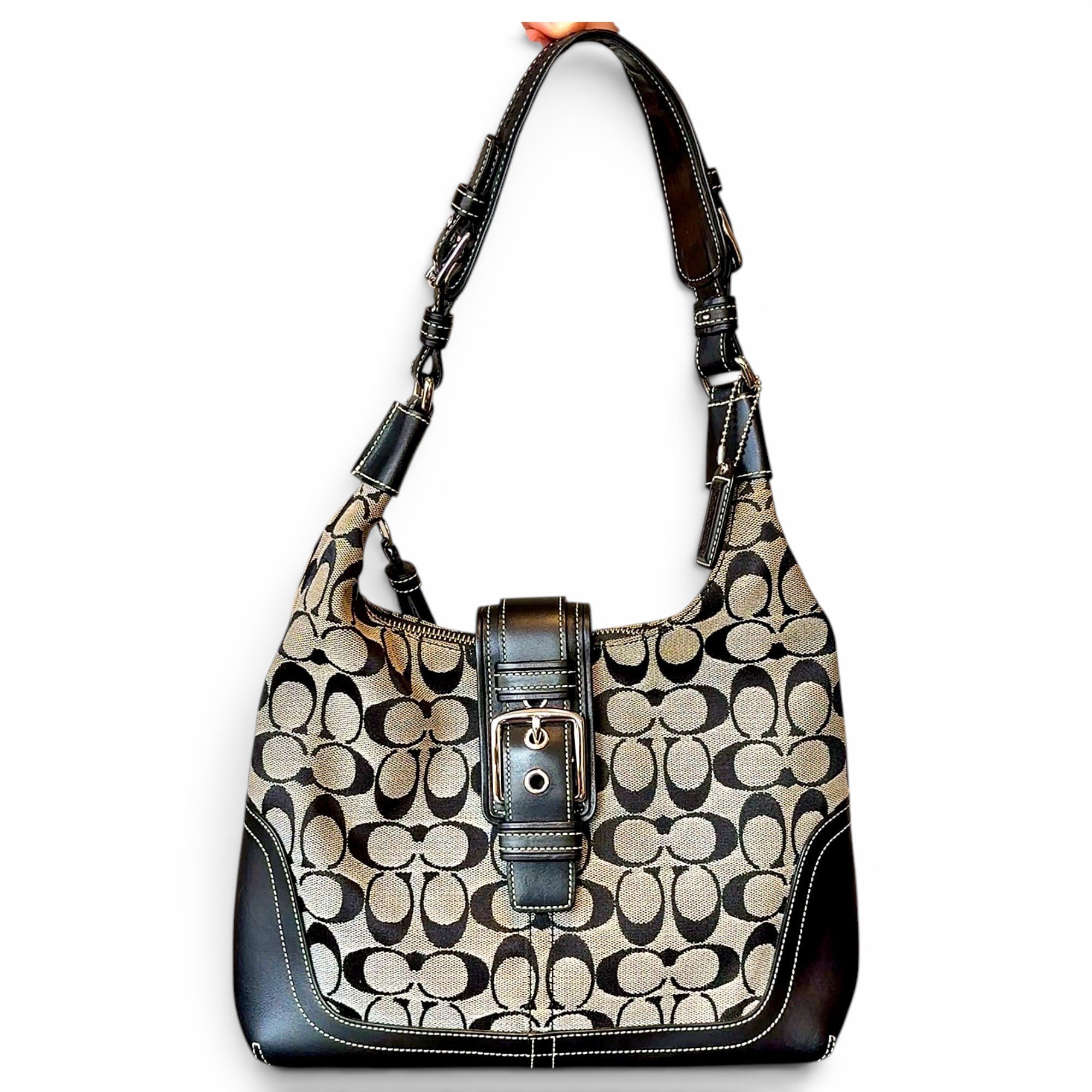 Leather handbag