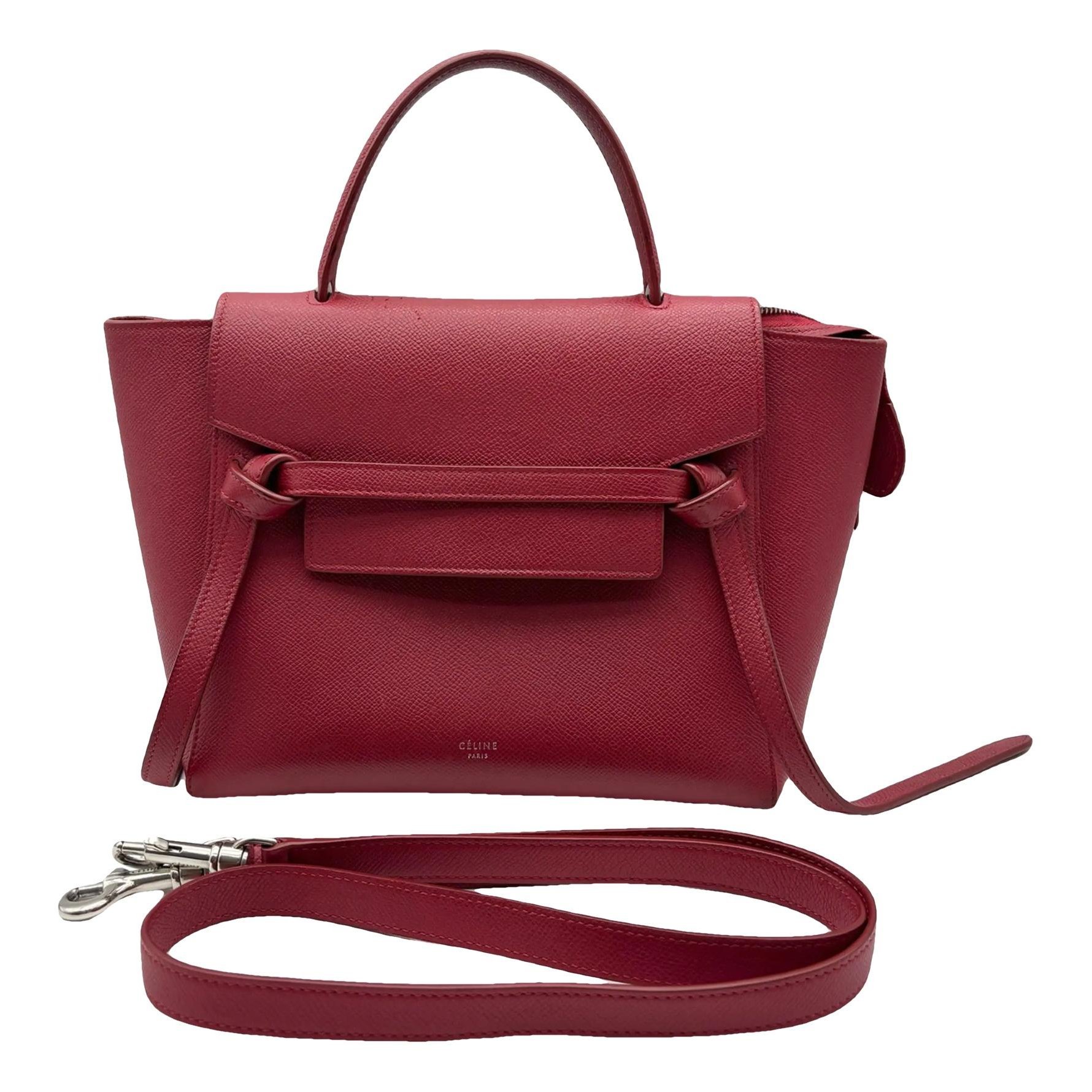 Belt leather crossbody bag