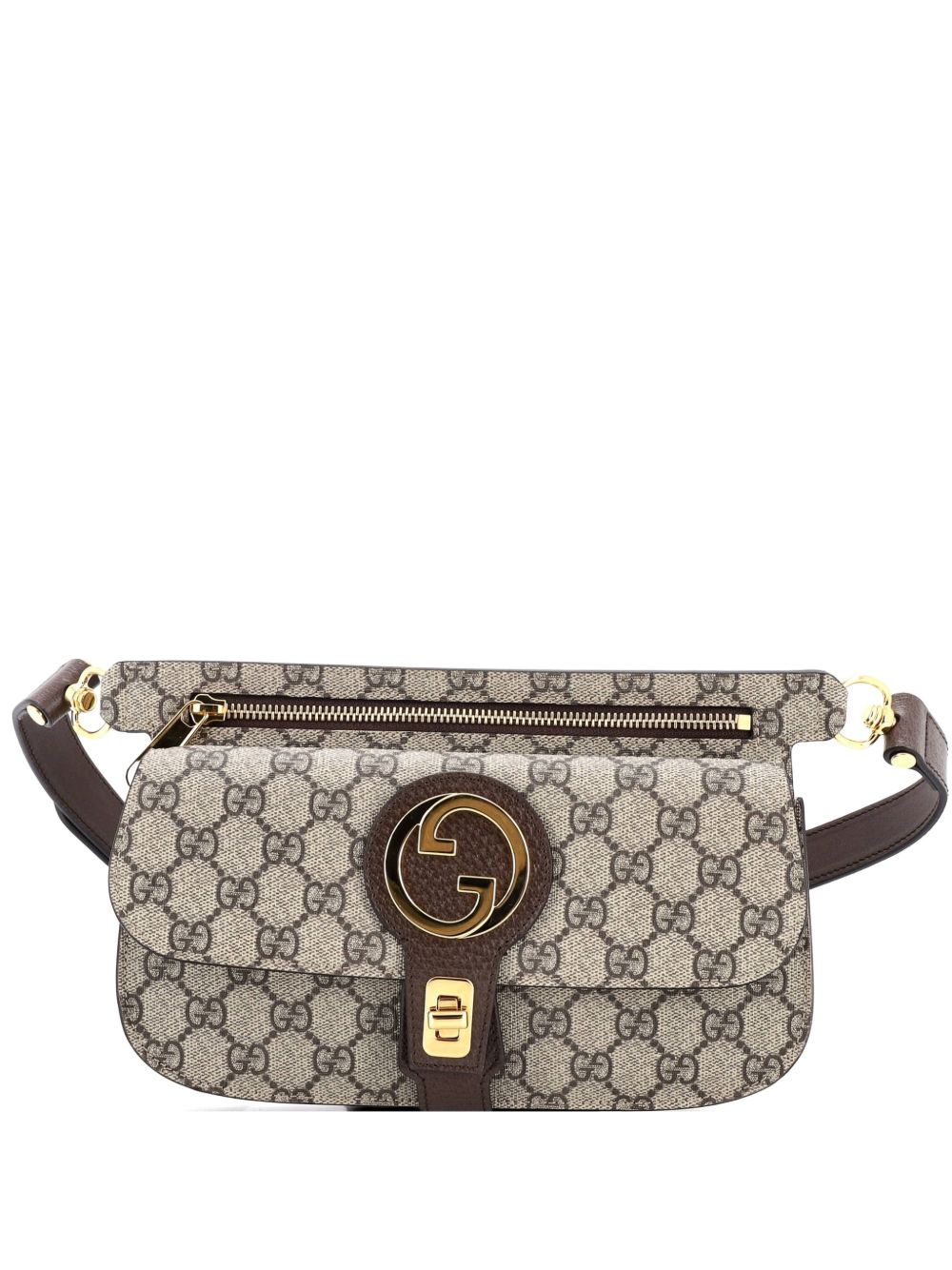 Blondie Flap Pocket GG Coated Canvas belt bag