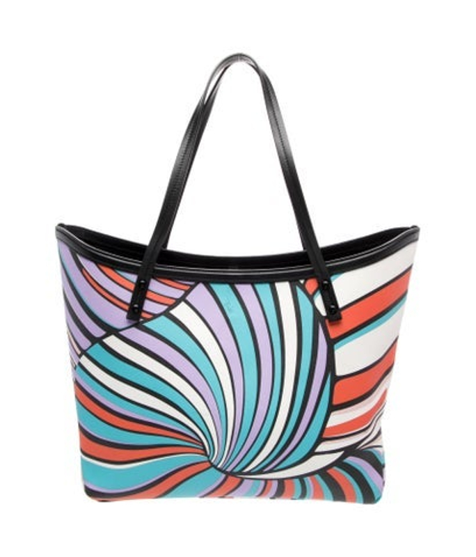 Emilio Pucci Pucci Saffiano Leather Tote