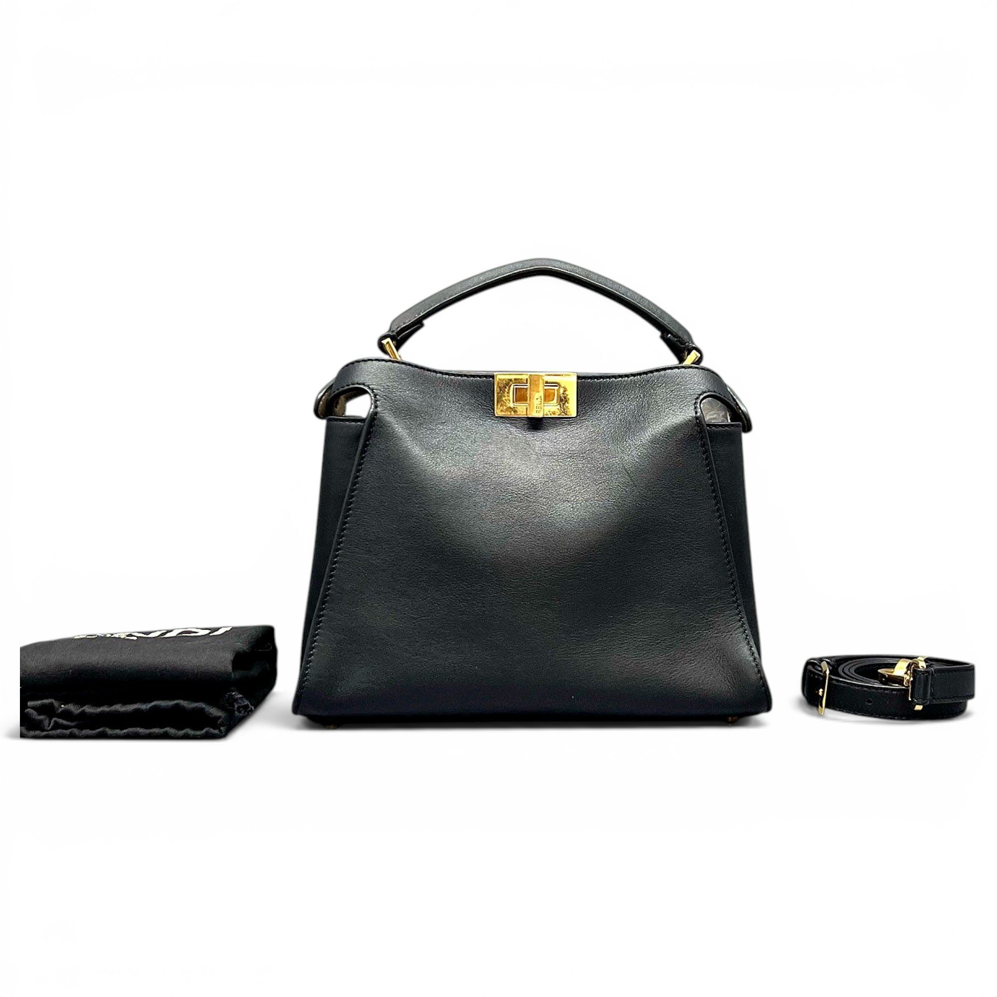 Peekaboo leather handbag