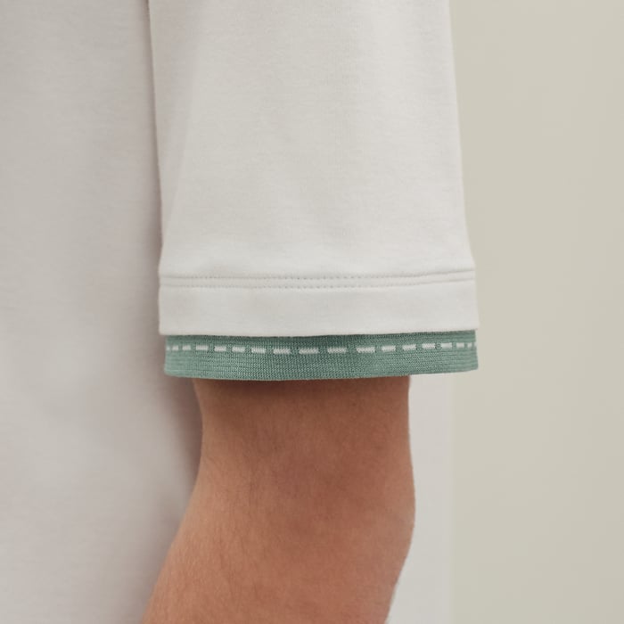 Blanc "Piqures Sellier" T-shirt