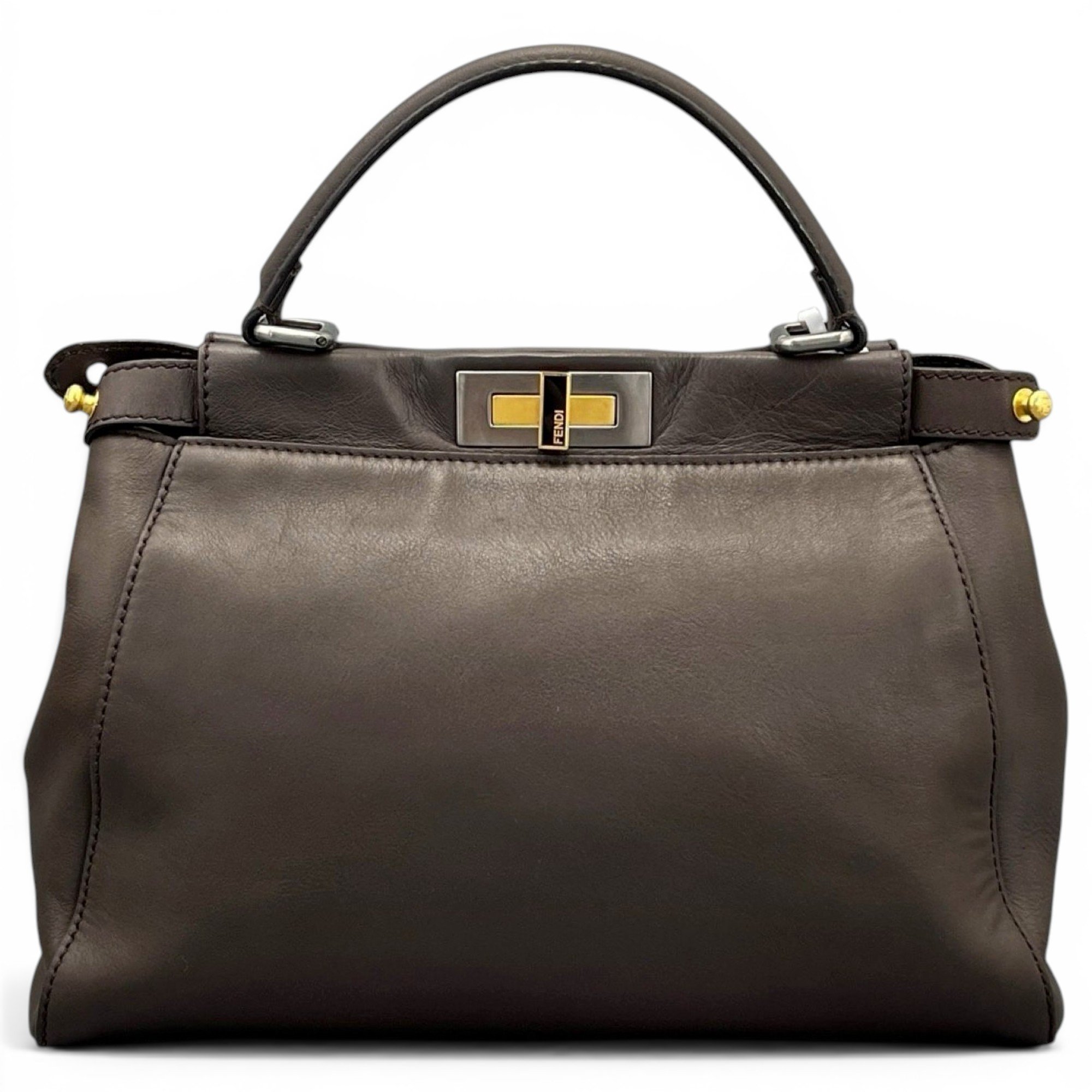 Peekaboo leather handbag