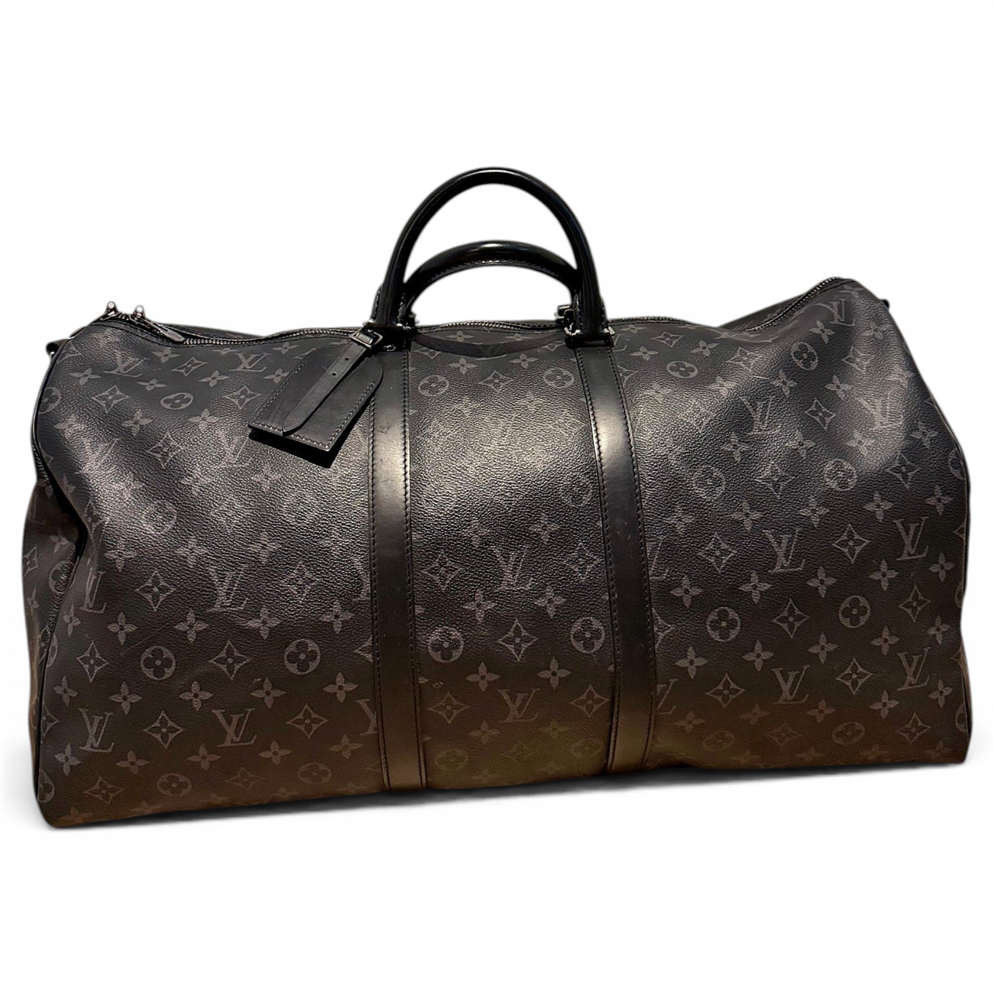 Keepall leather travel bag