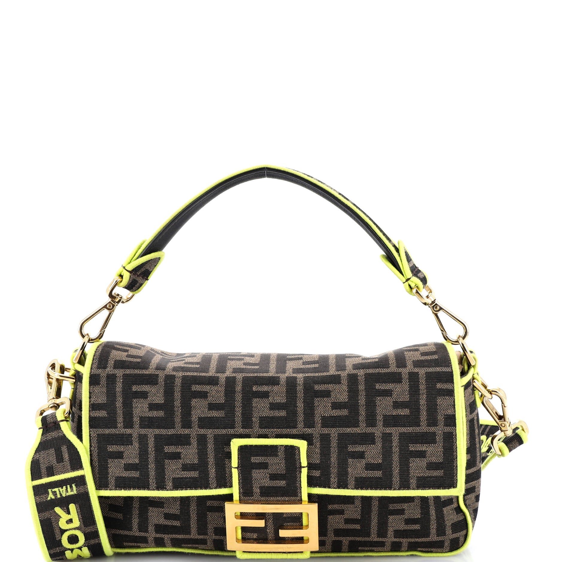 Fendi Baguette NM Bag Zucca Canvas Medium