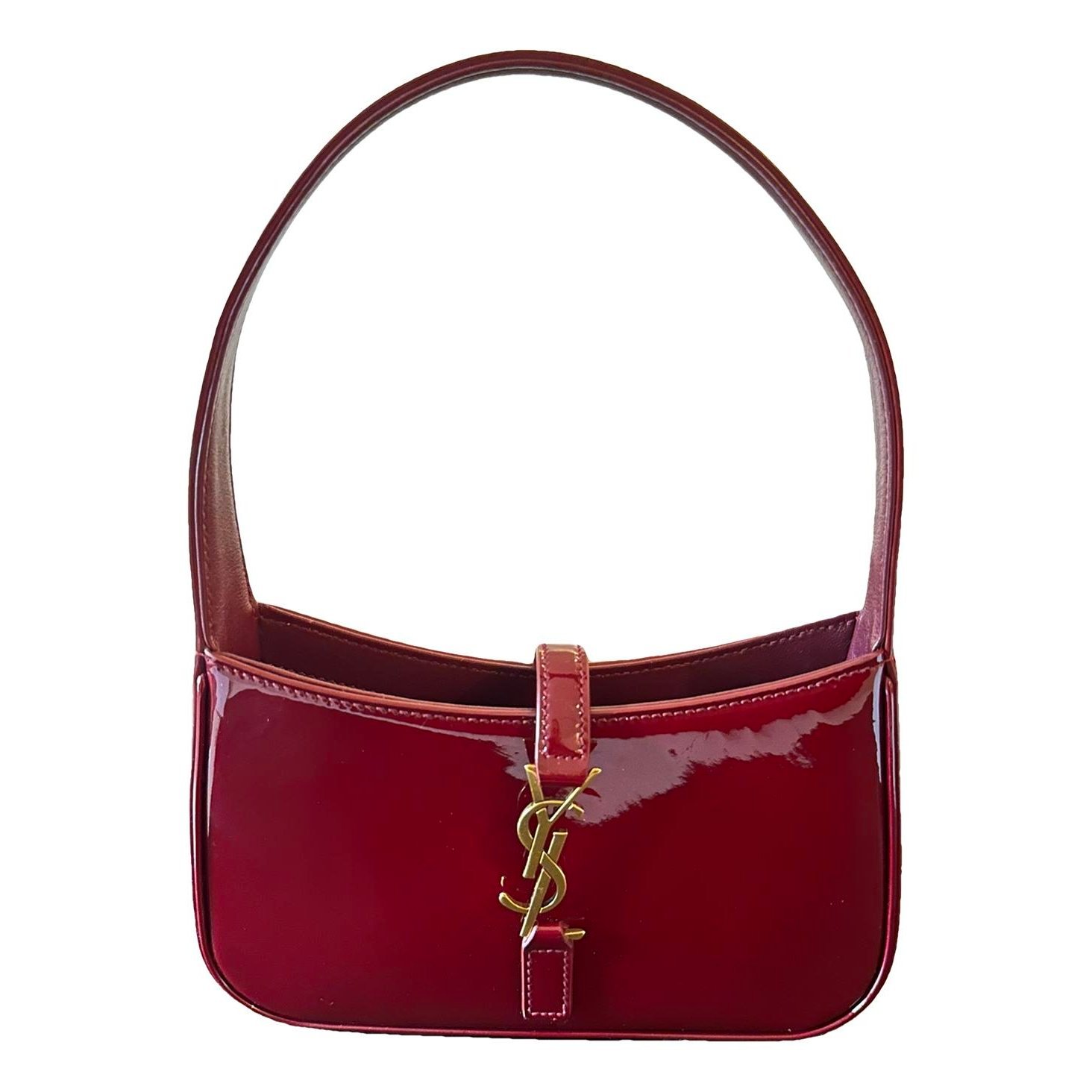 Saint Laurent Le 5 à 7 patent leather handbag