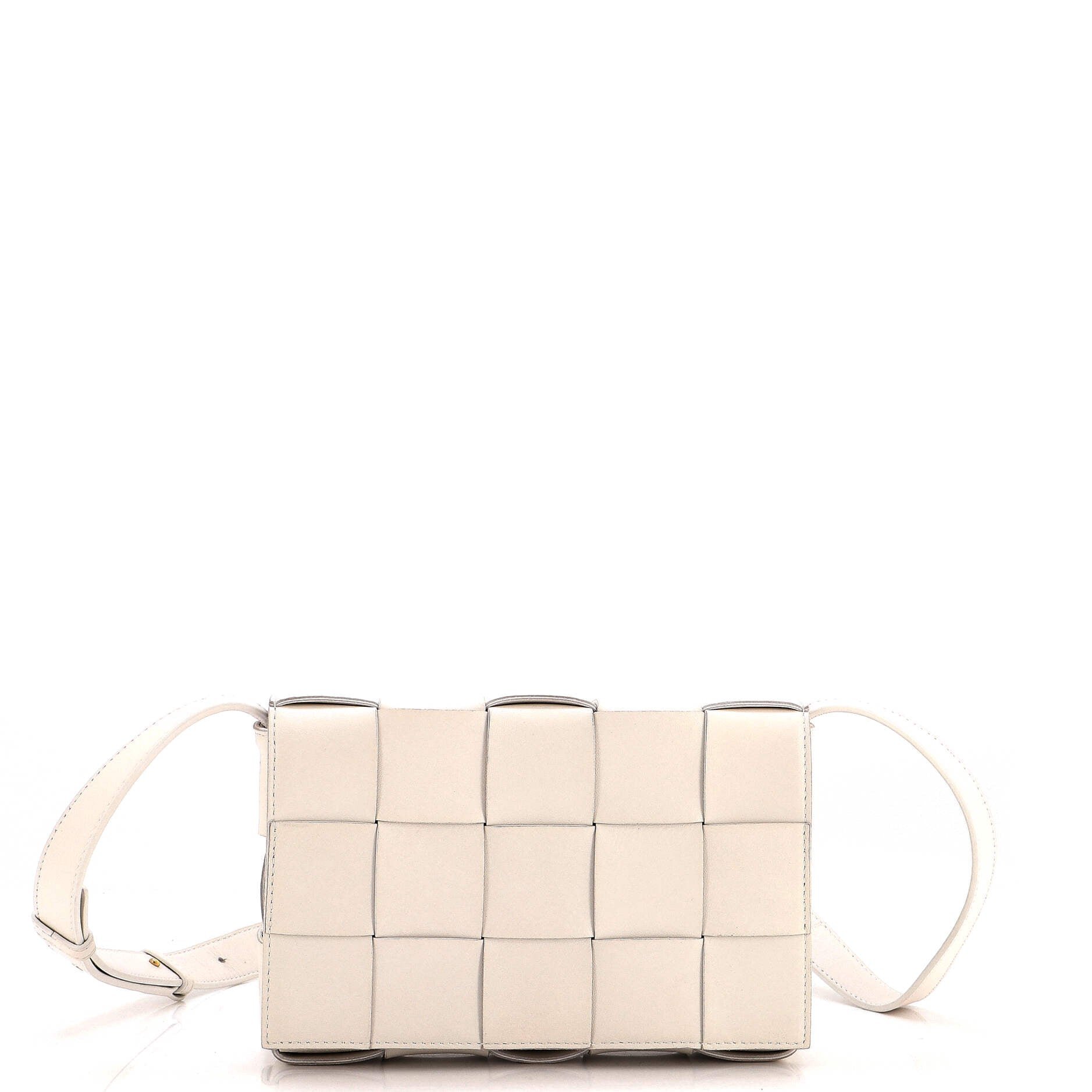 Cassette Crossbody Bag Maxi Intrecciato Leather Small