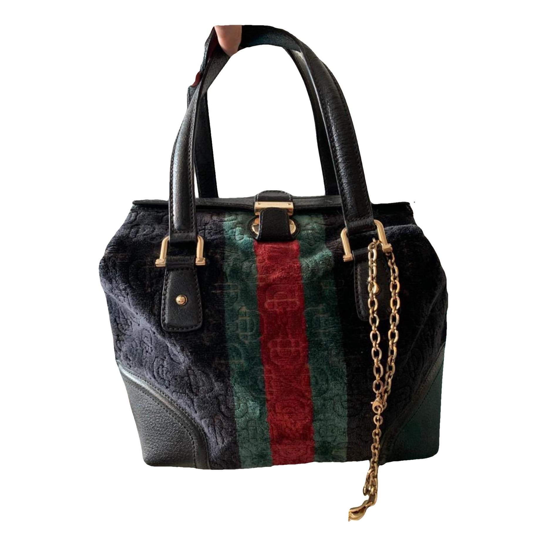 Boston leather bowling bag