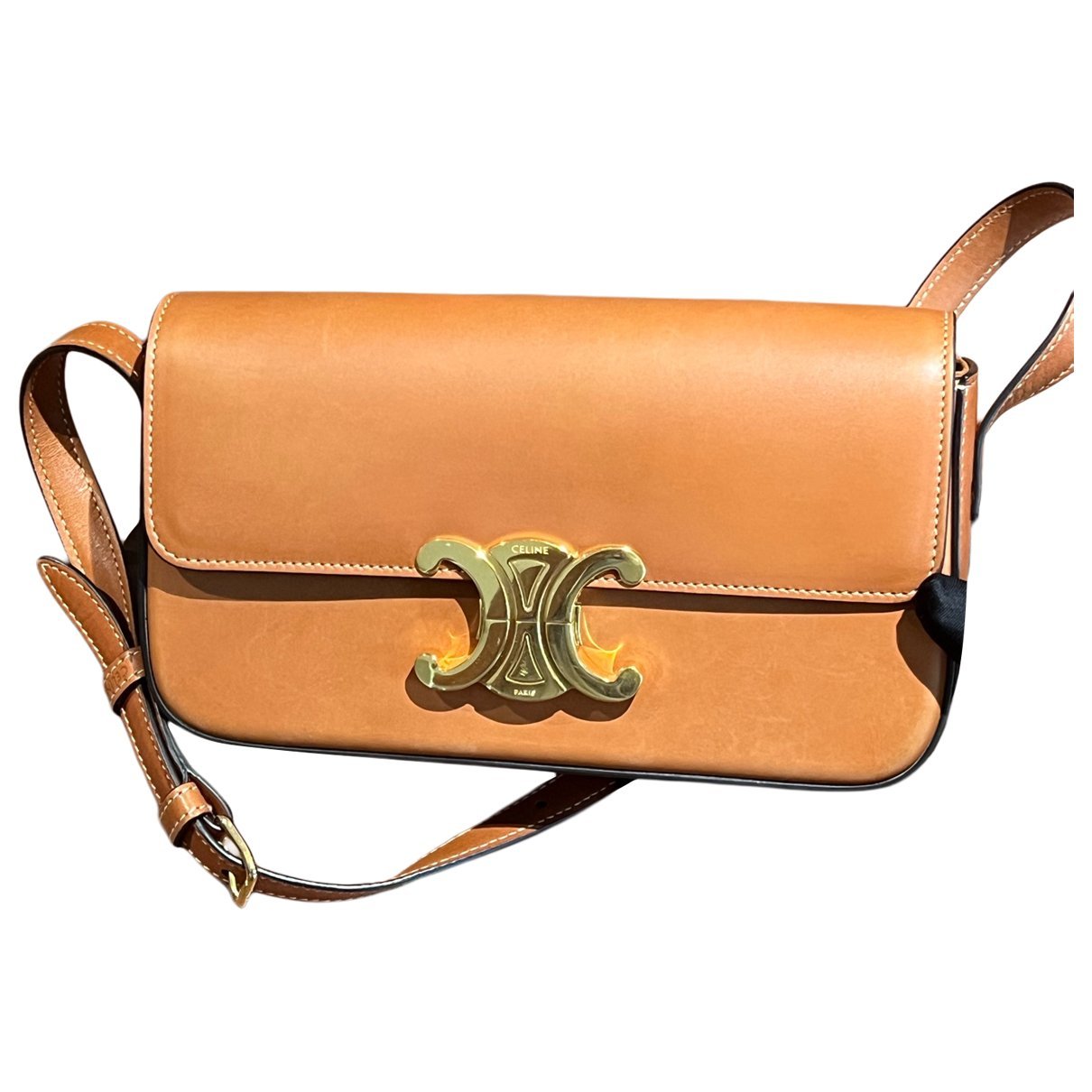 Triomphe Long leather handbag