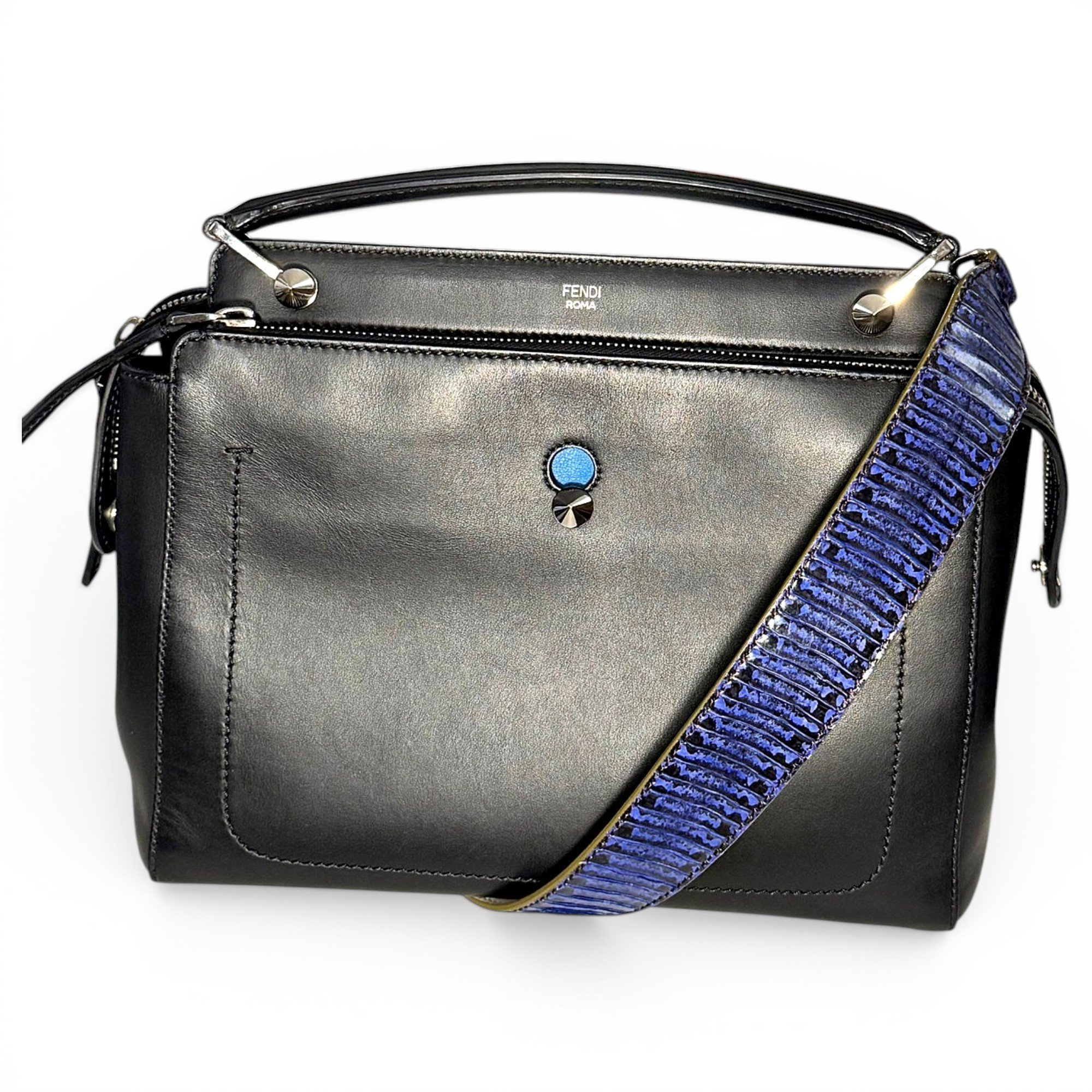 Dot Com leather handbag