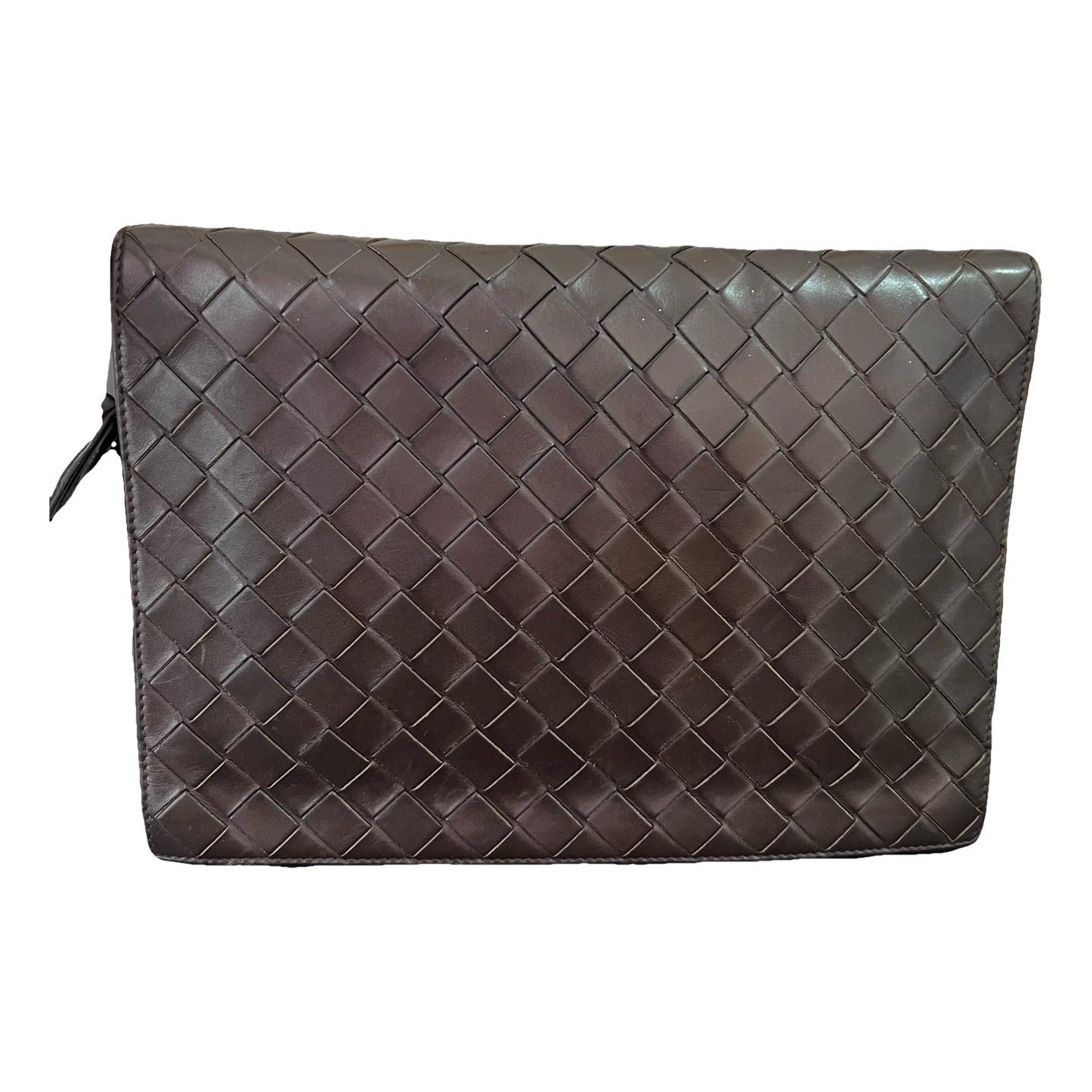BV Trine leather clutch bag