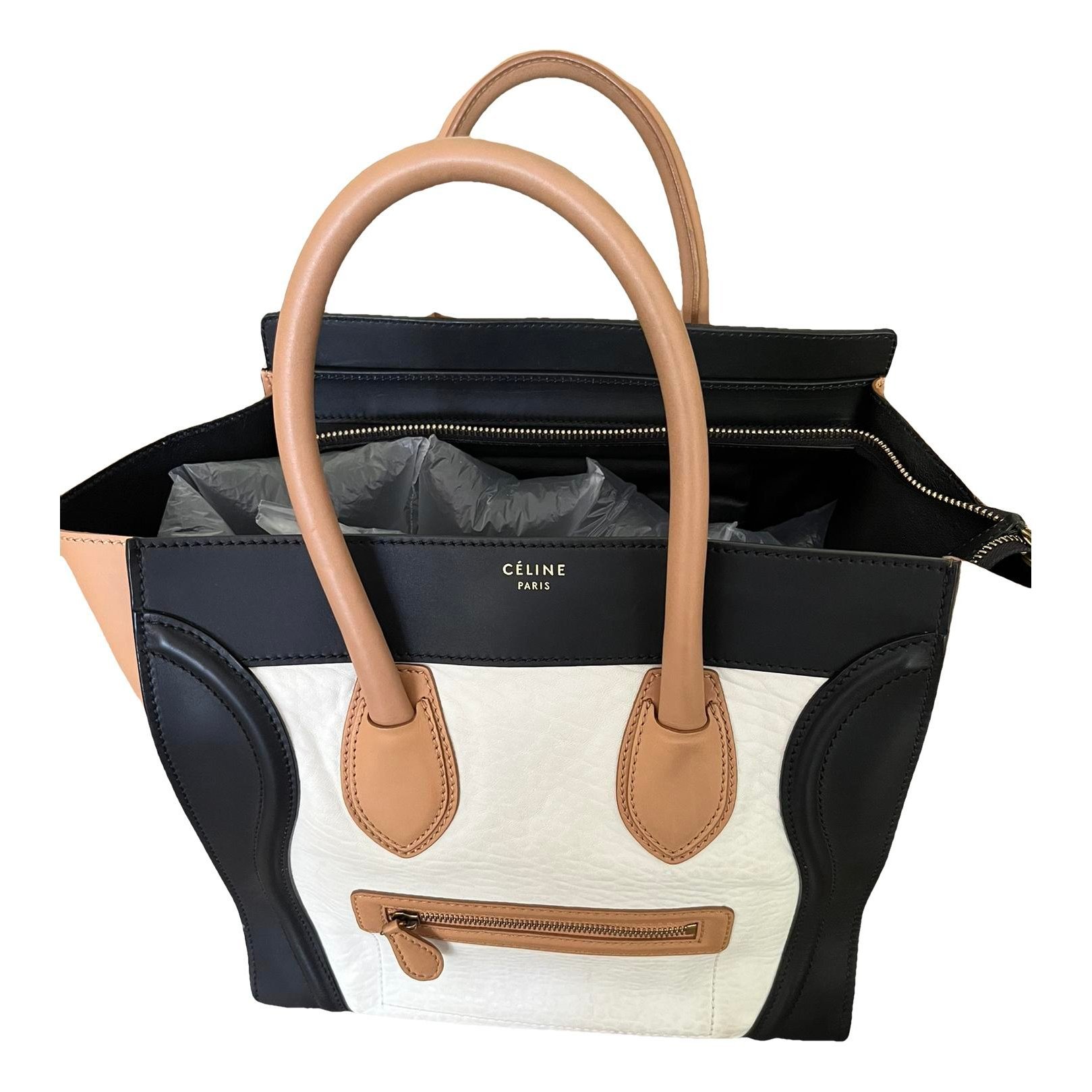 Luggage leather handbag