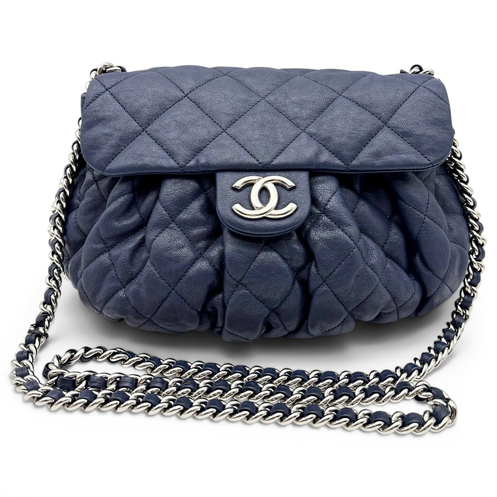 Chain Around leather crossbody bag