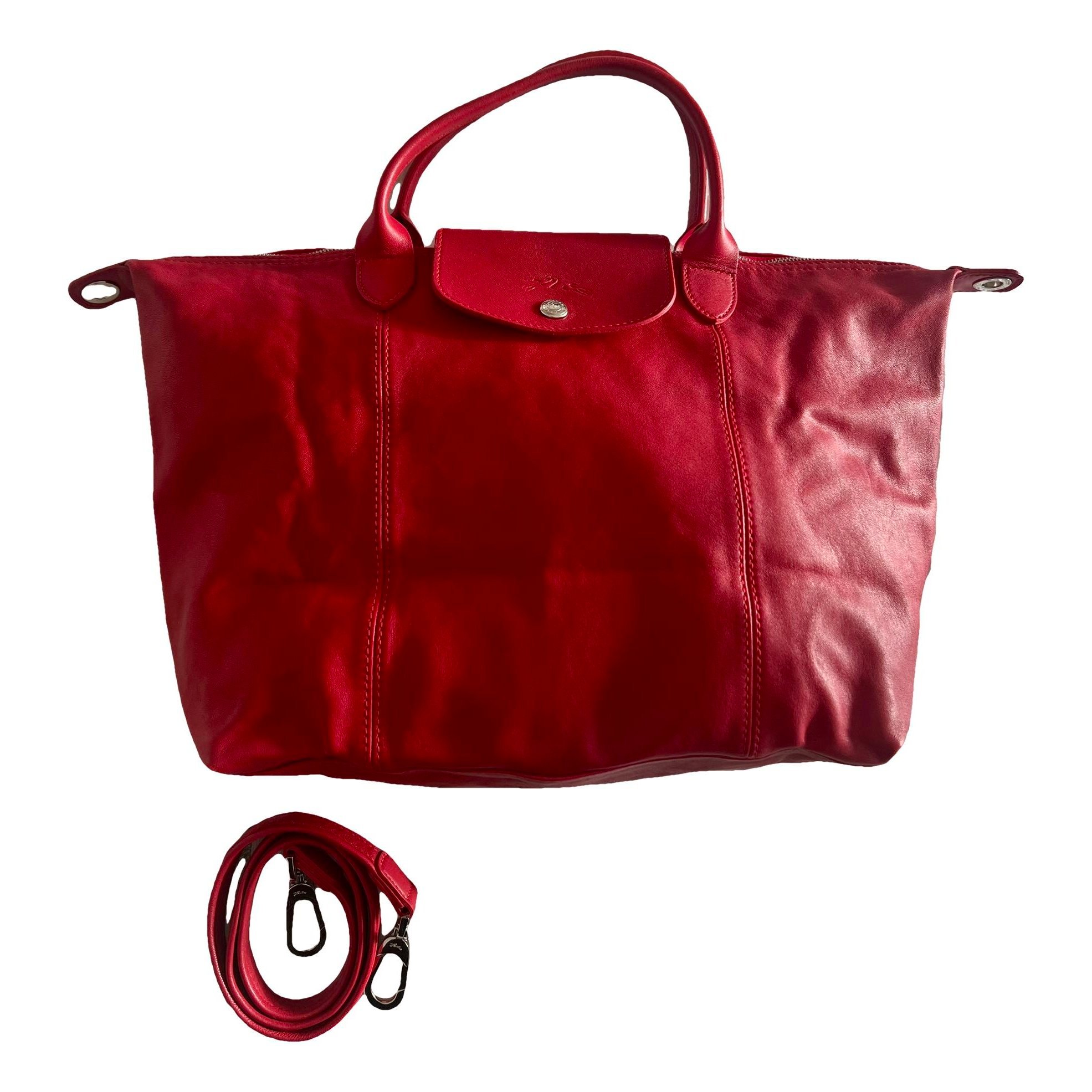 Pliage leather crossbody bag