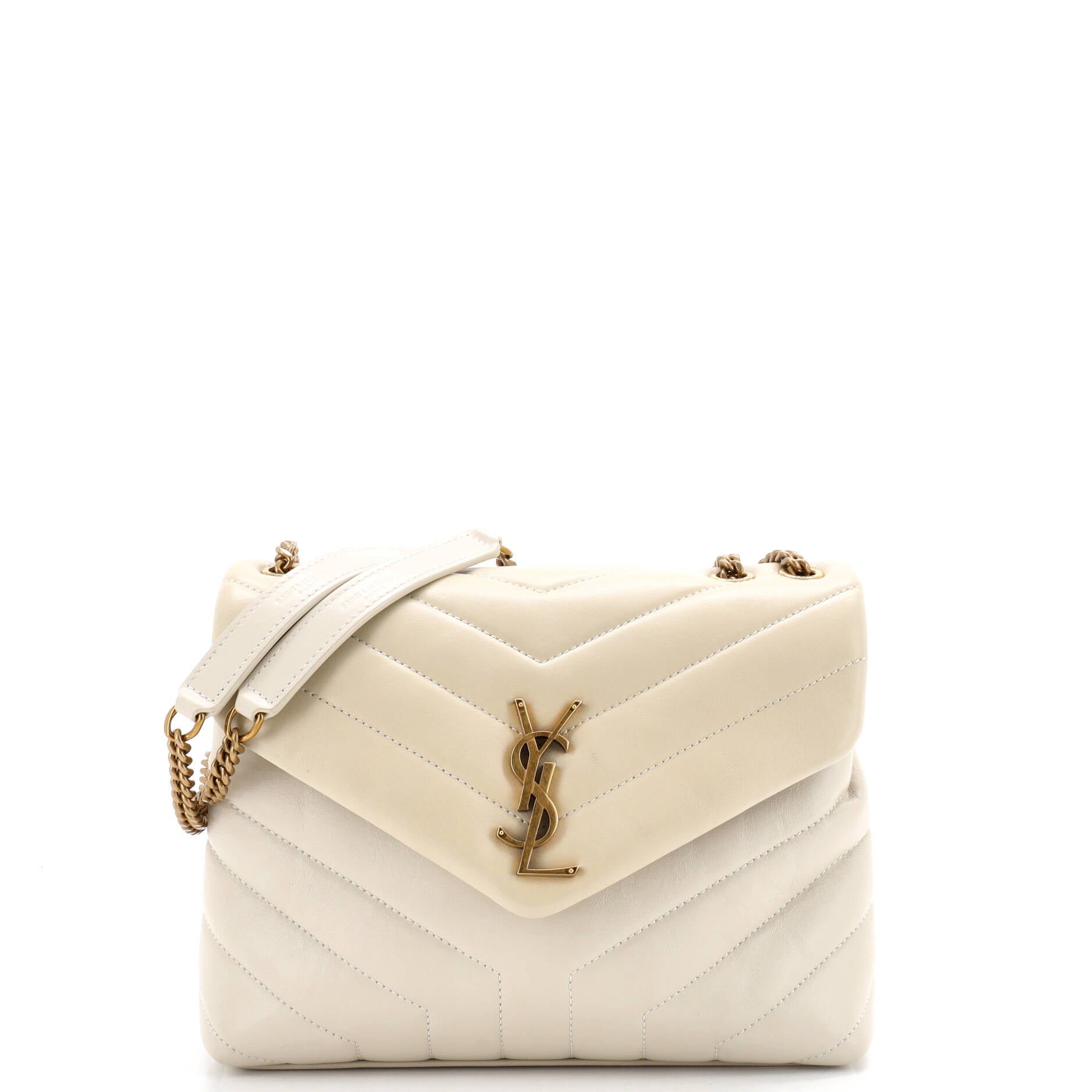 Loulou Shoulder Bag Matelasse Chevron Leather Small
