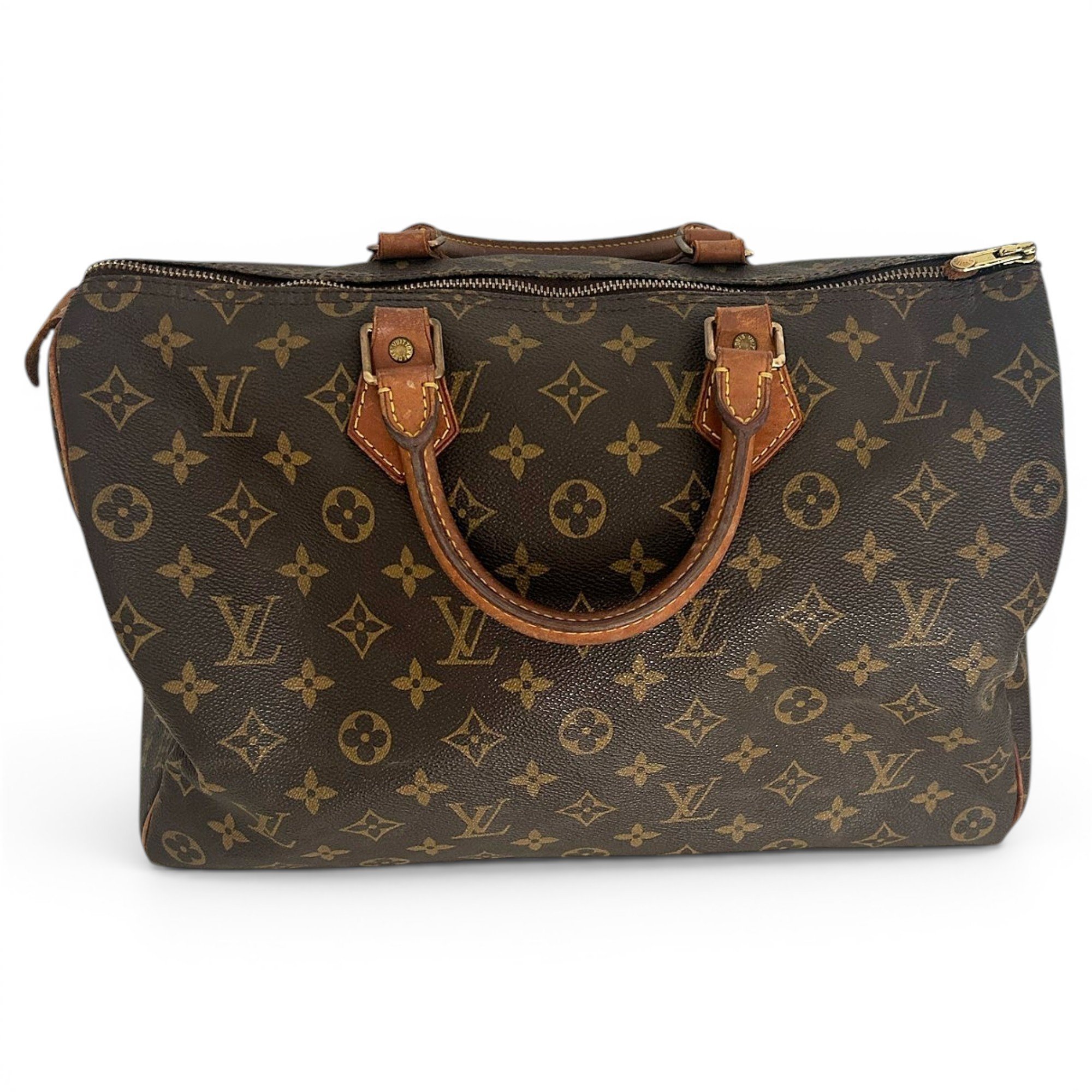 Speedy leather handbag