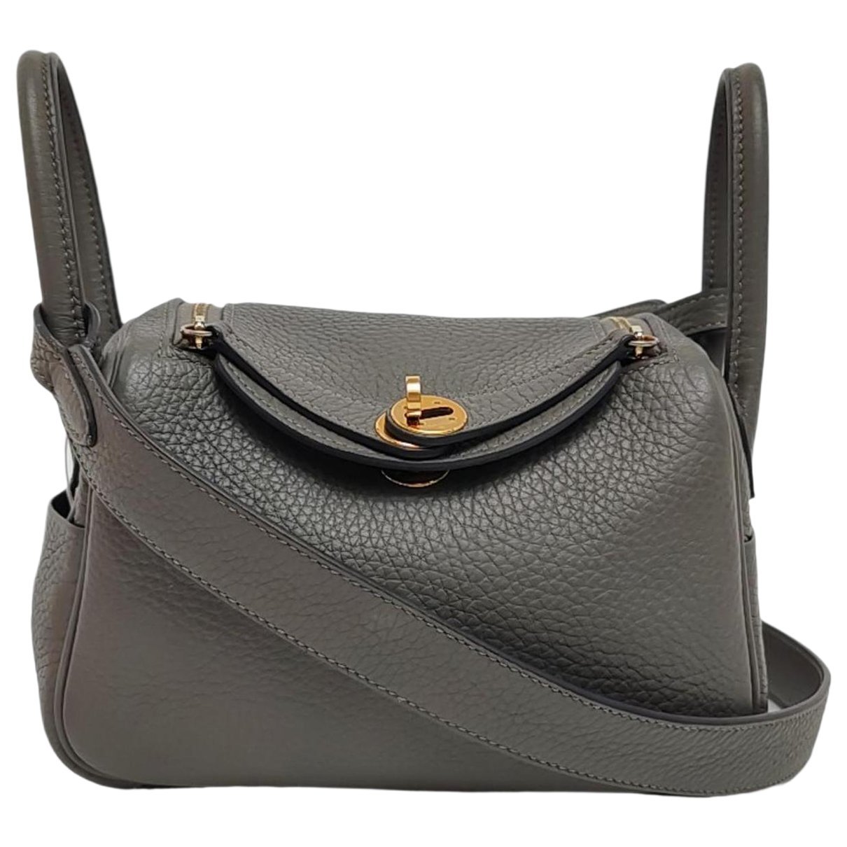 Hermes Lindy leather handbag