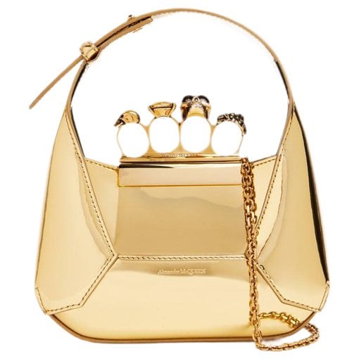 Alexander McQueen Knuckle leather crossbody bag