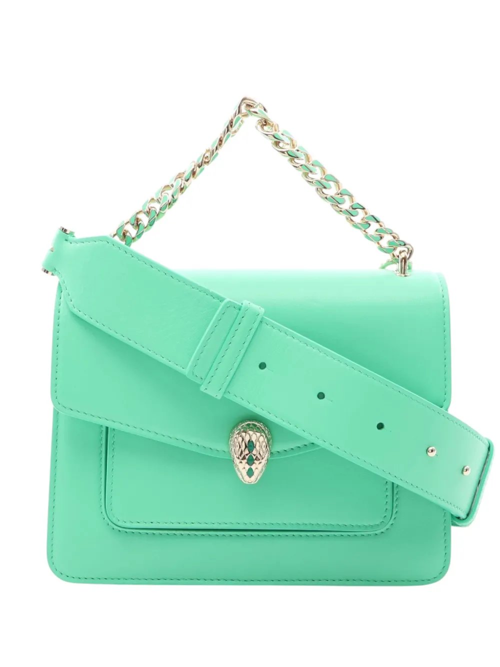 2010-2026 Leather Serpenti Forever Maxi Chain Top Handle Bag satchel