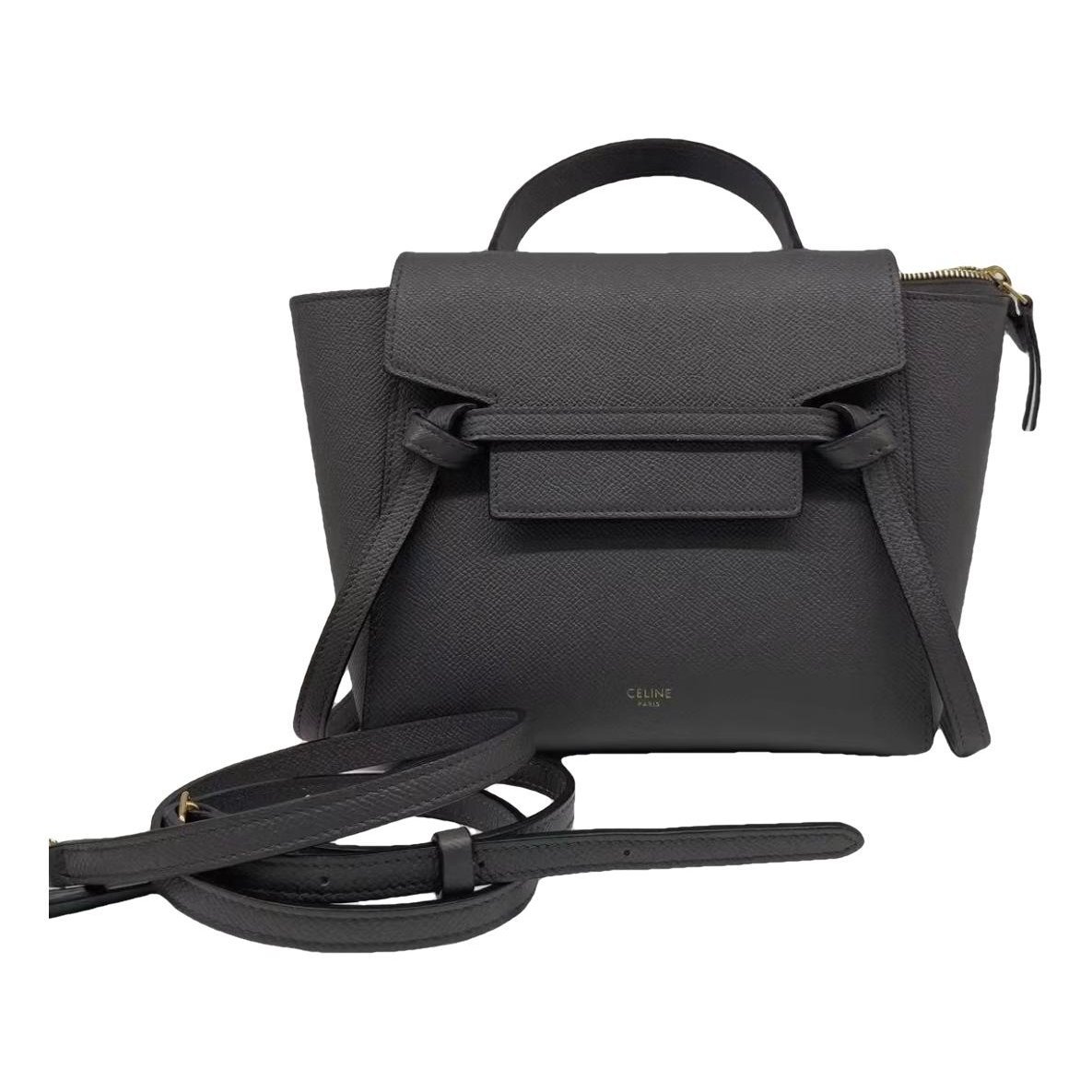 Belt leather handbag