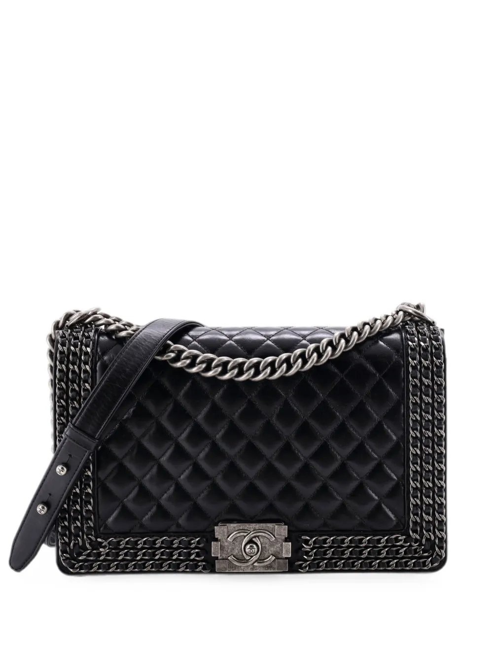 Chained Boy Flap Bag Quilted Glazed Calfskin New Medium shoulder bag