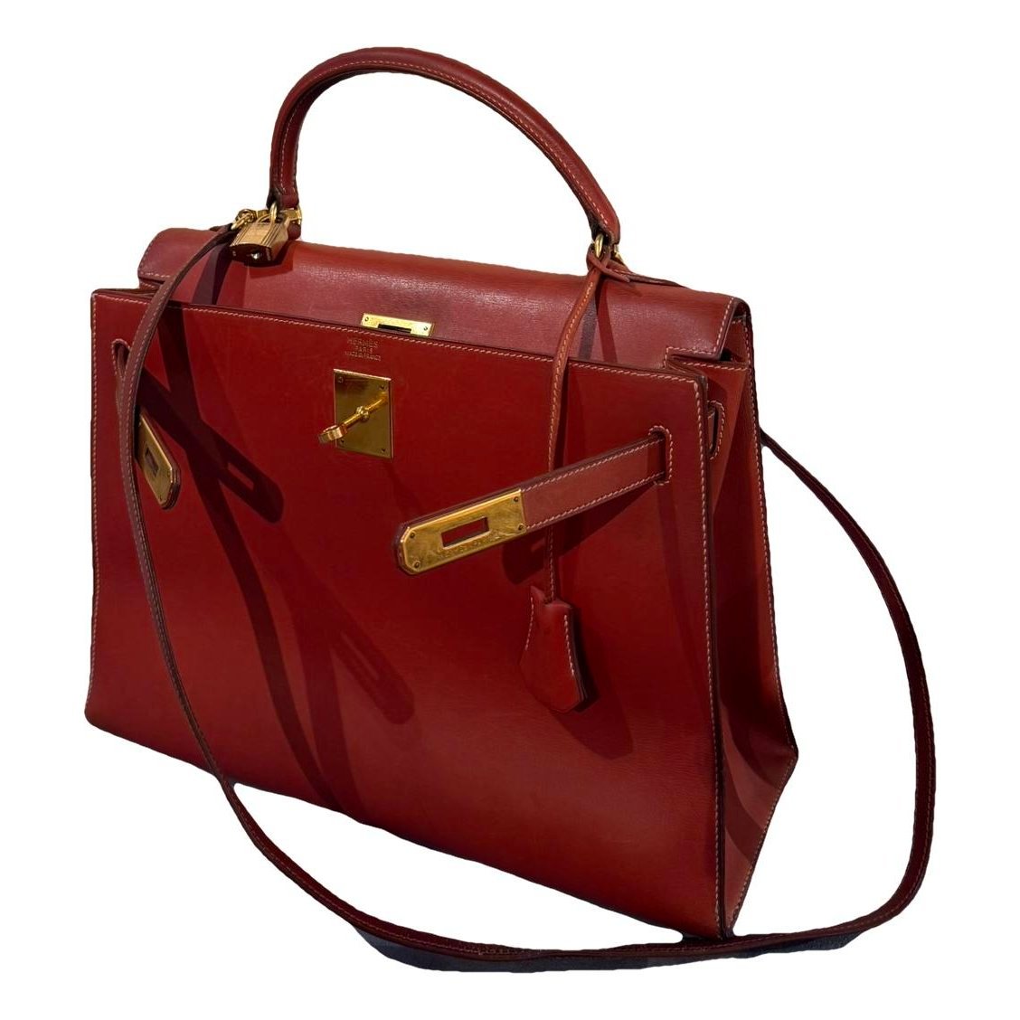Kelly 32 leather handbag