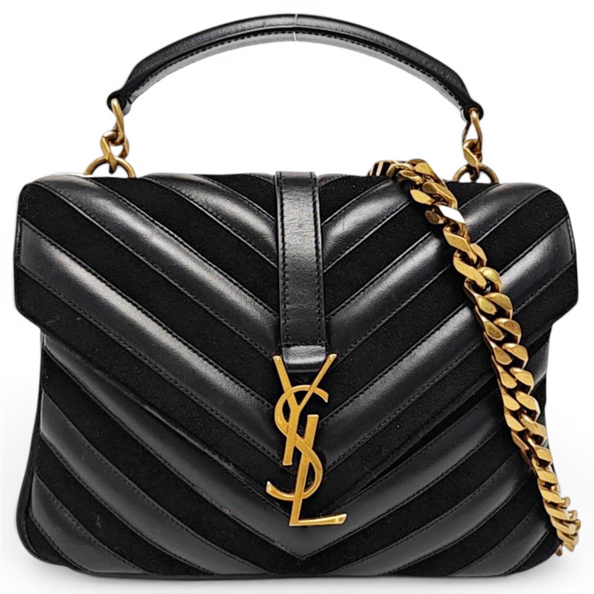 Collége monogramme leather handbag