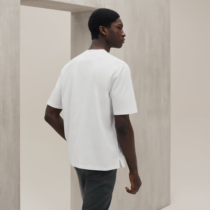 Blanc "Cavalcadour Griffonne" Embroidered T-shirt