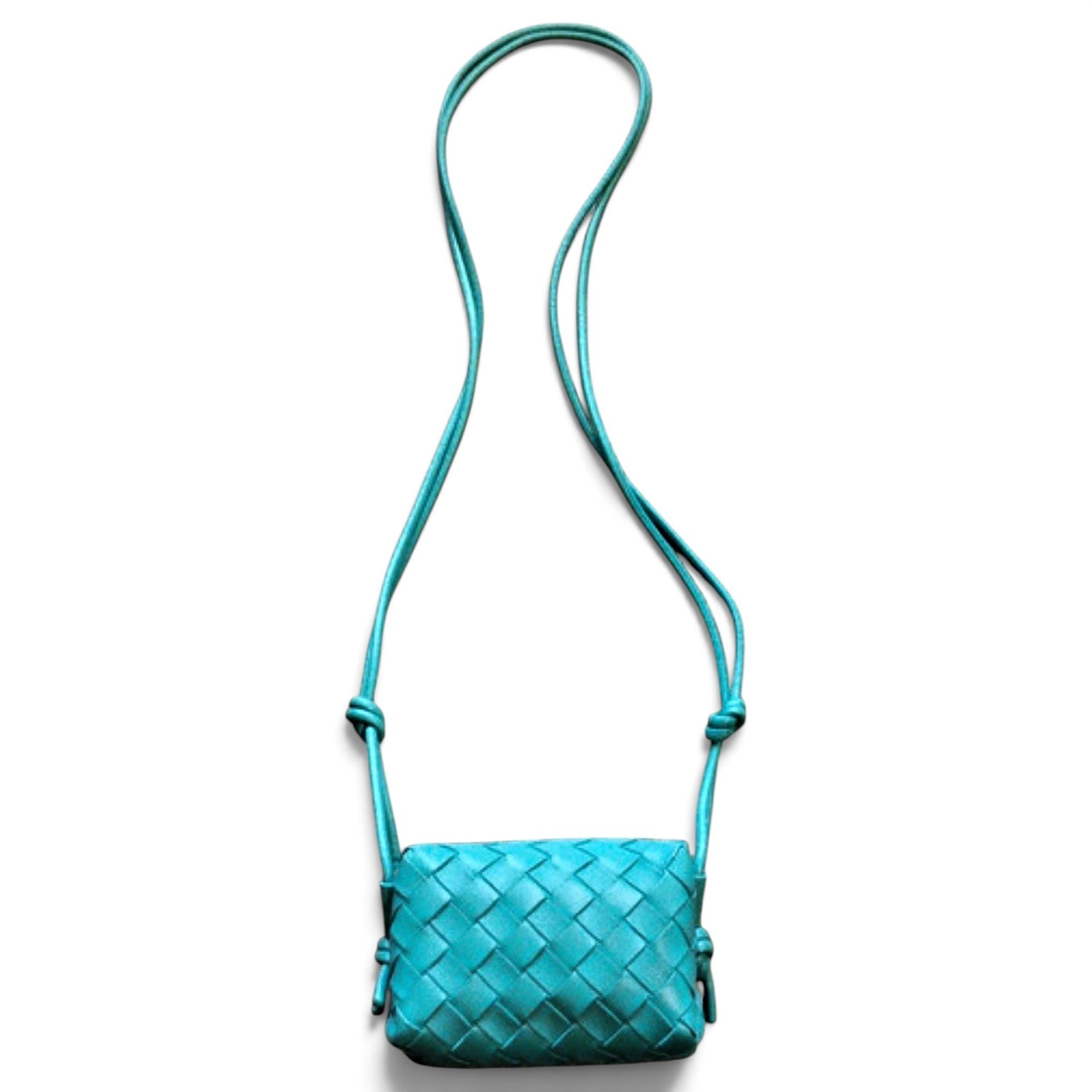 Loop leather crossbody bag