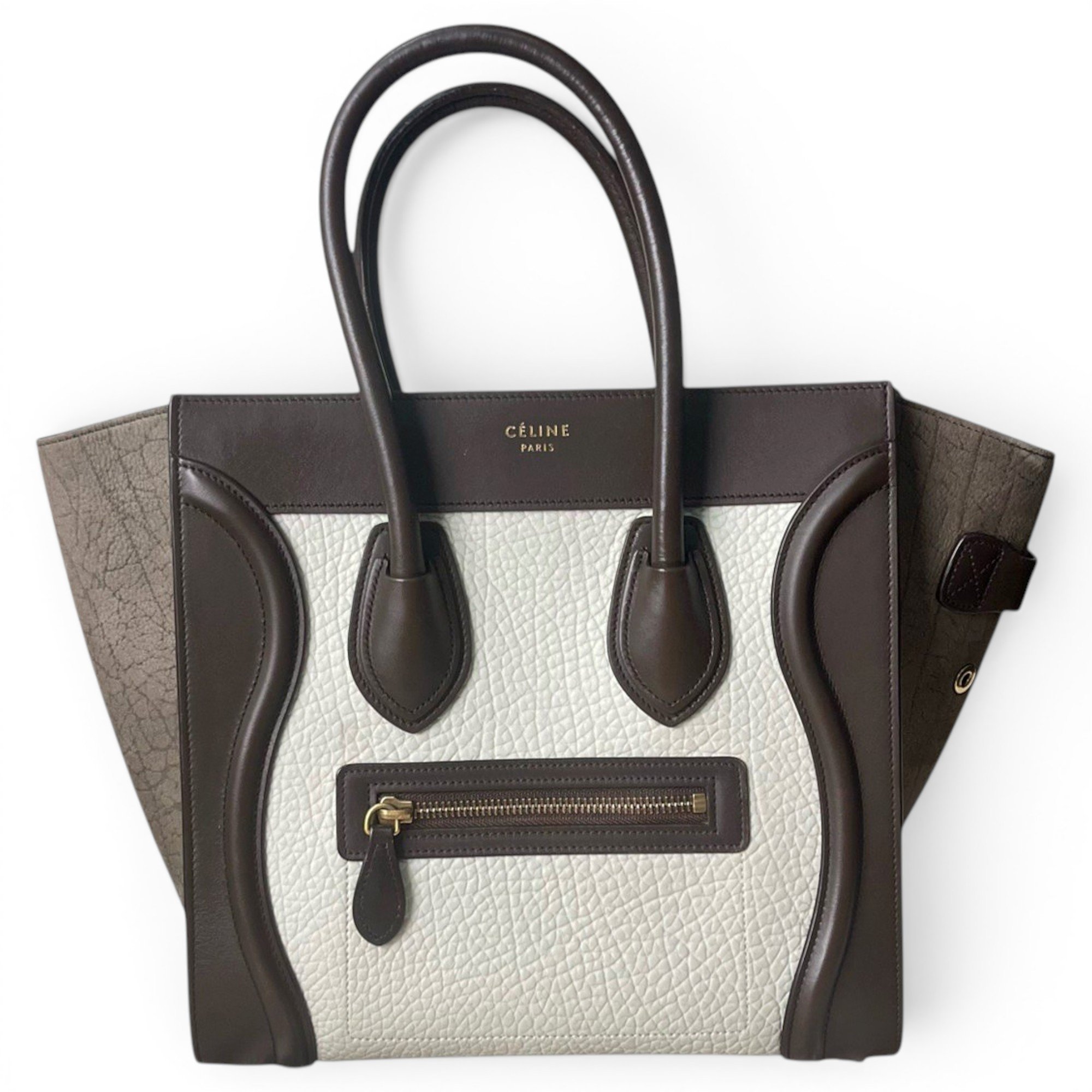 Luggage leather tote
