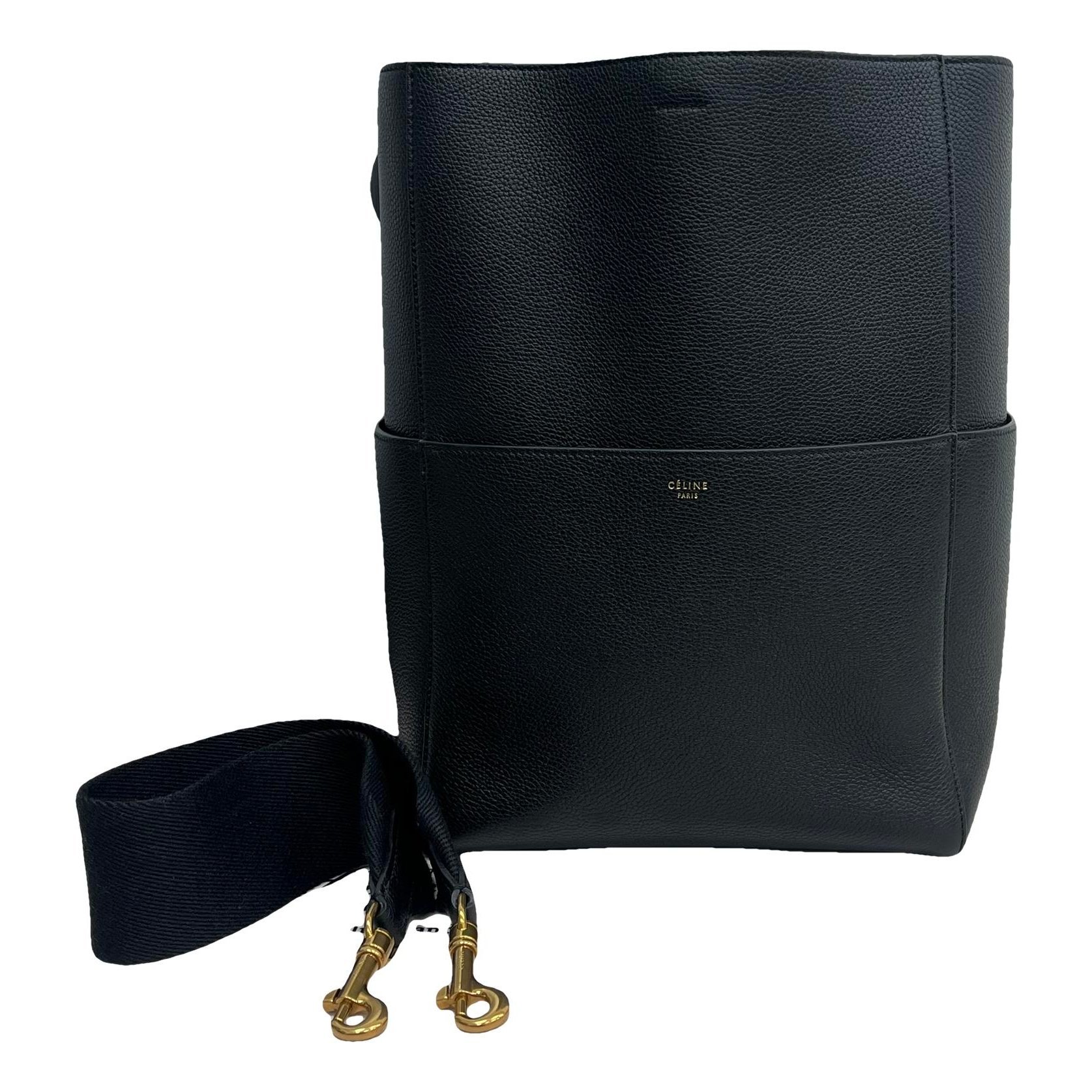 Seau Sangle leather handbag