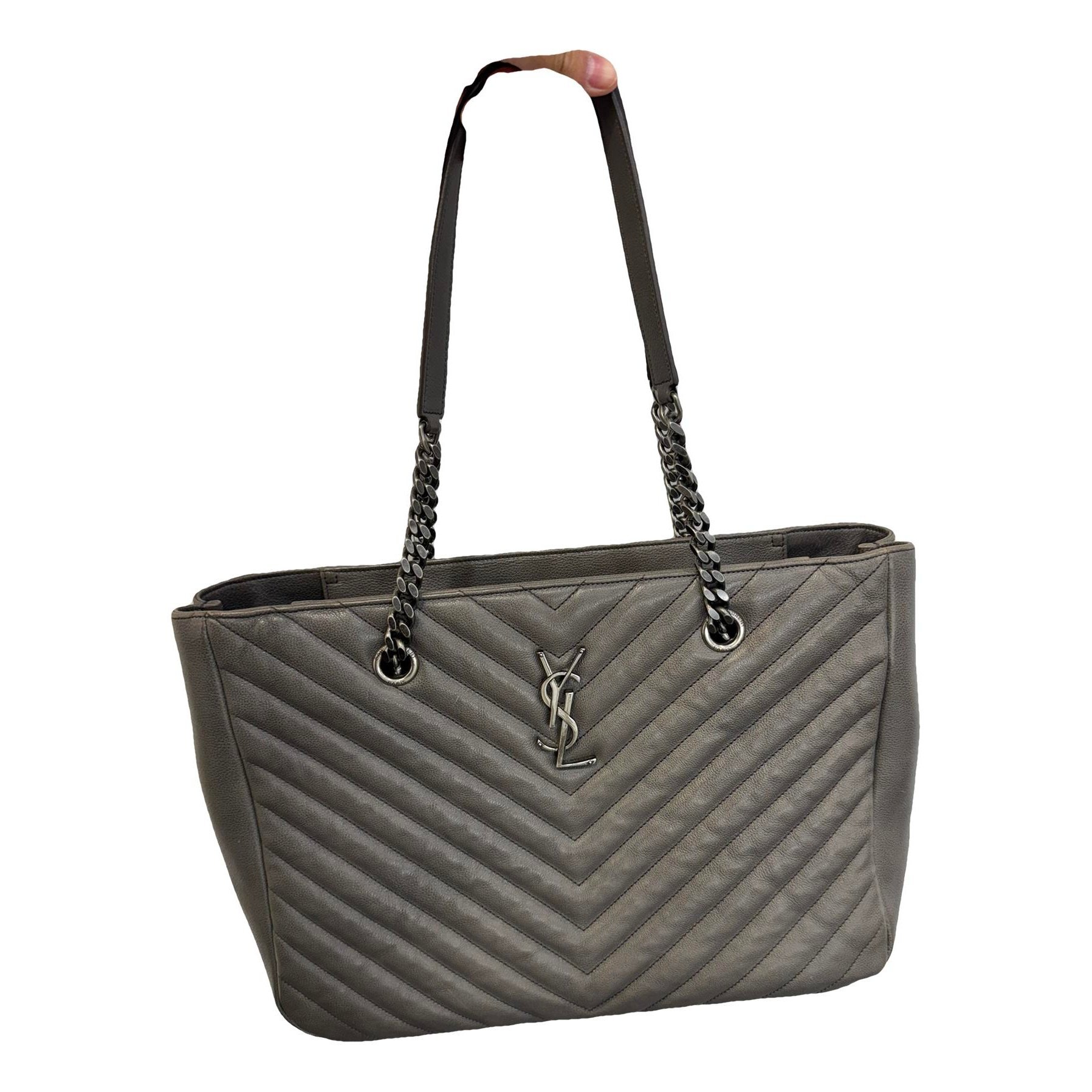 Leather tote