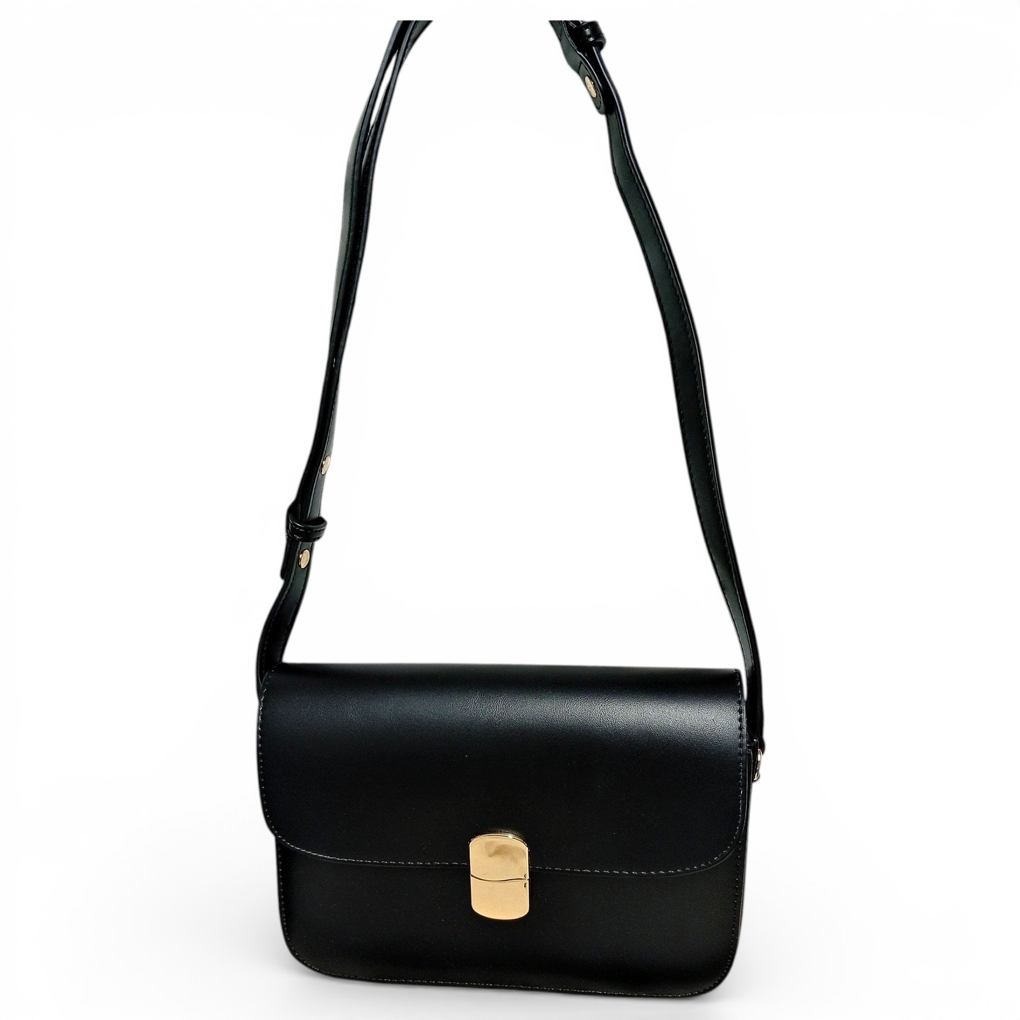 Leather clutch bag