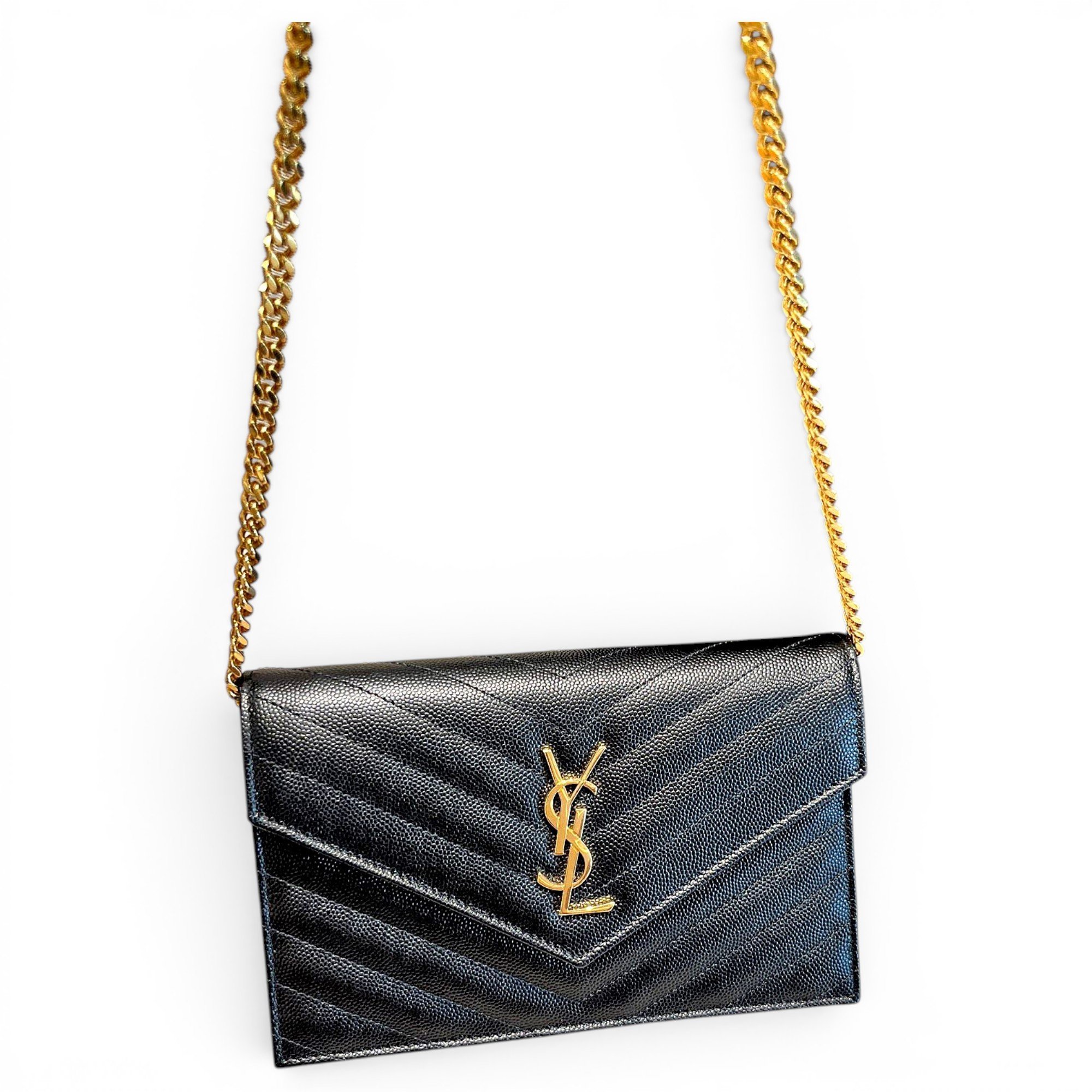 Portefeuille enveloppe leather crossbody bag