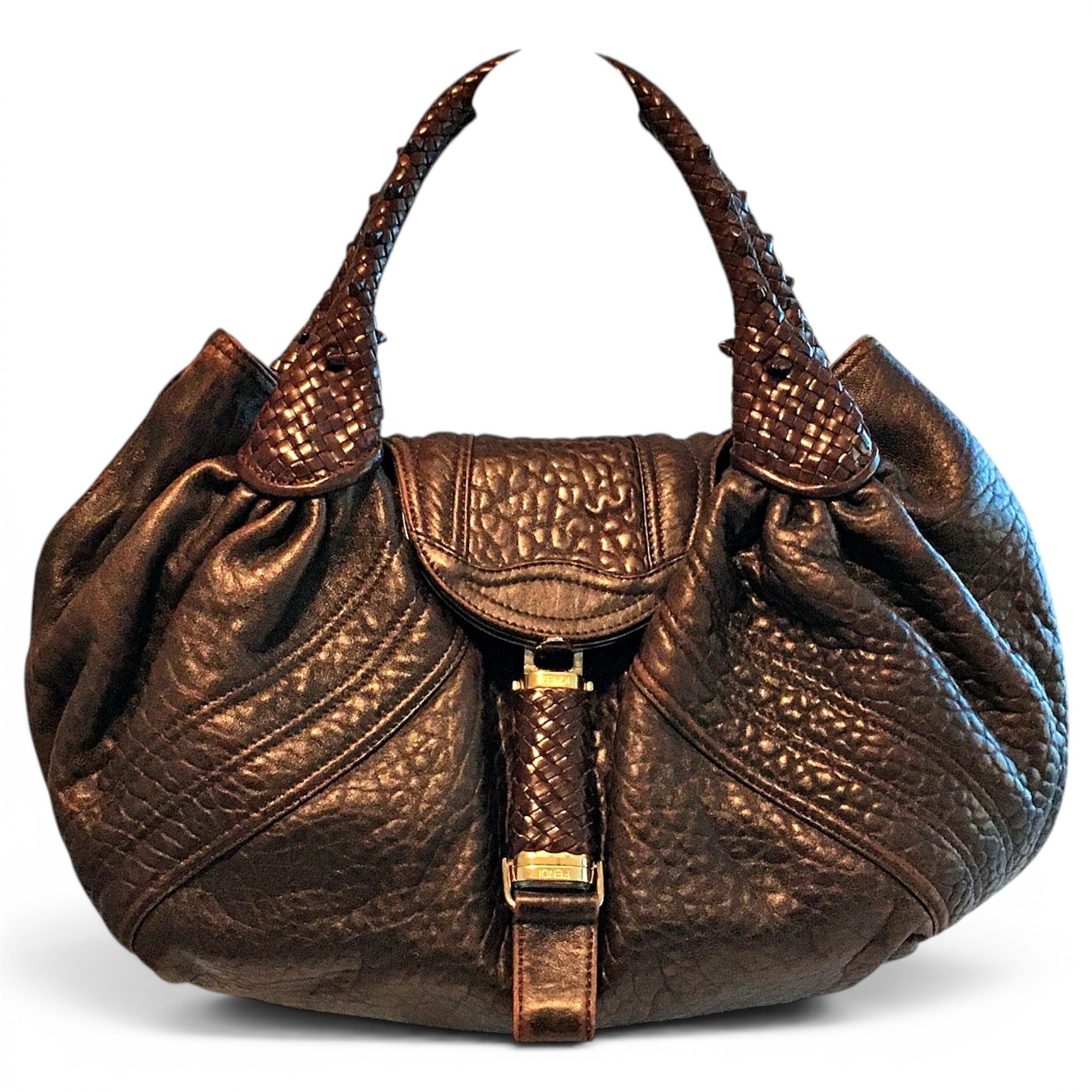 Spy leather handbag