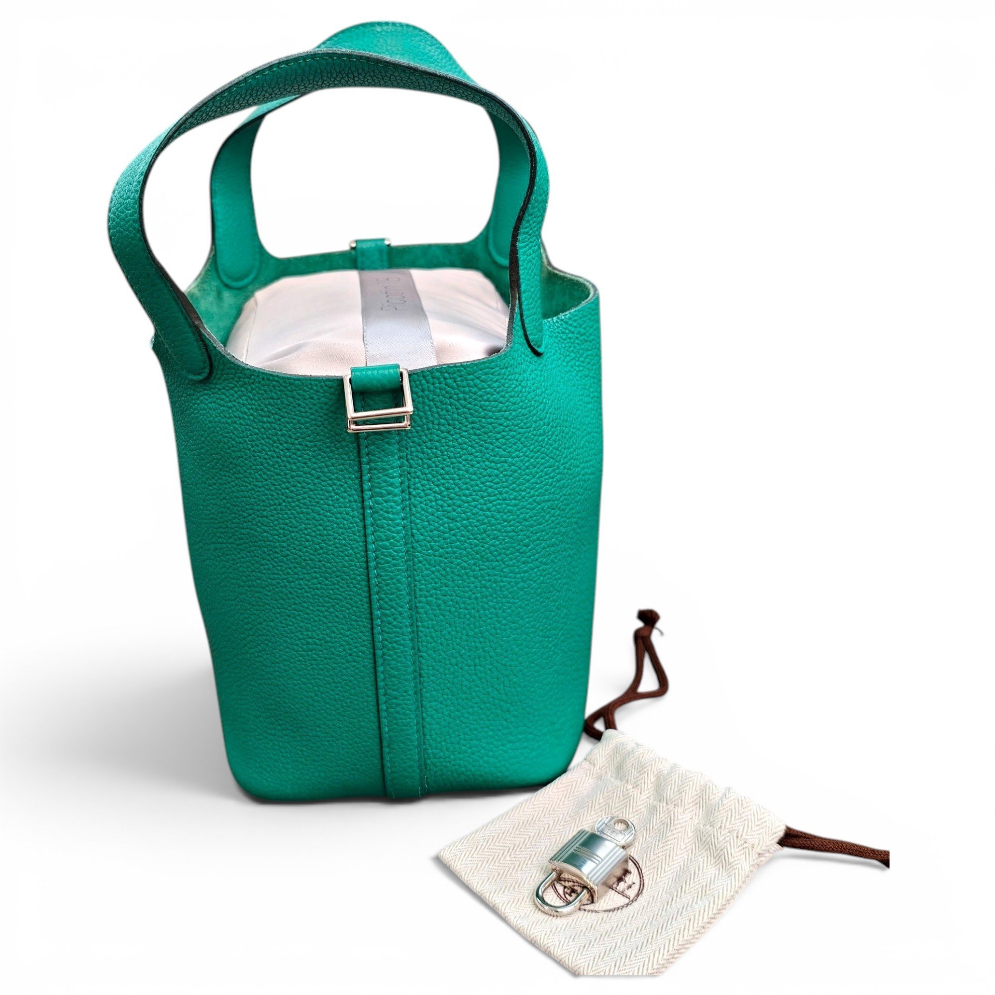 Picotin leather handbag